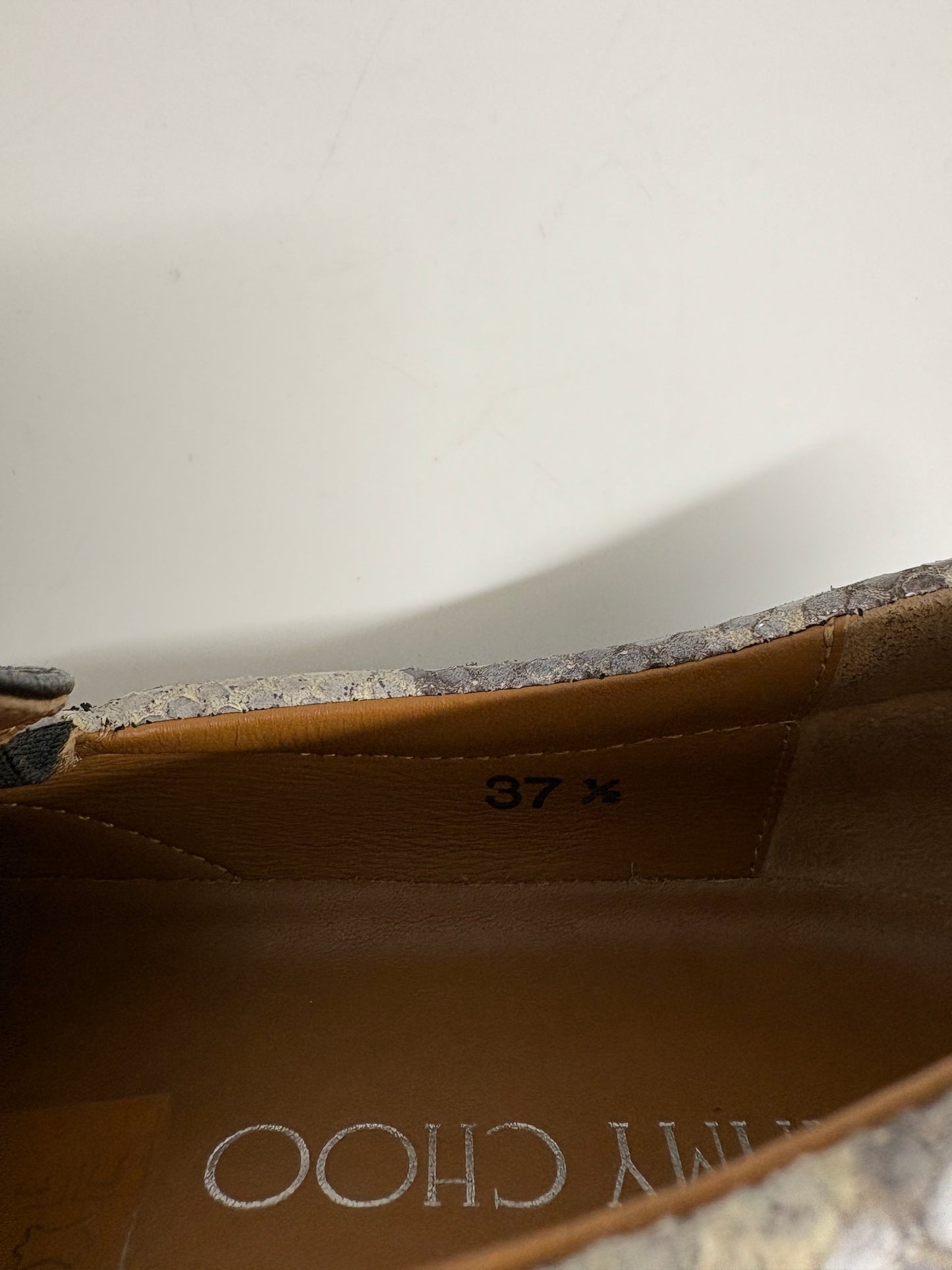 Jimmy Choo Python Slip On Sneakers