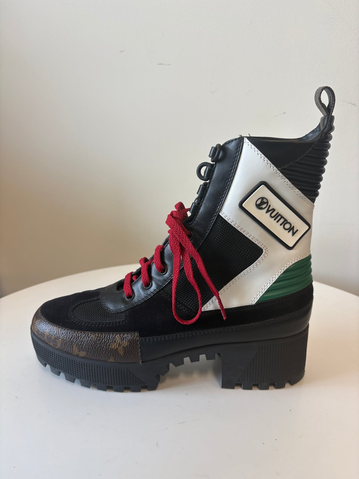 Louis Vuitton Monogram Combat Boots