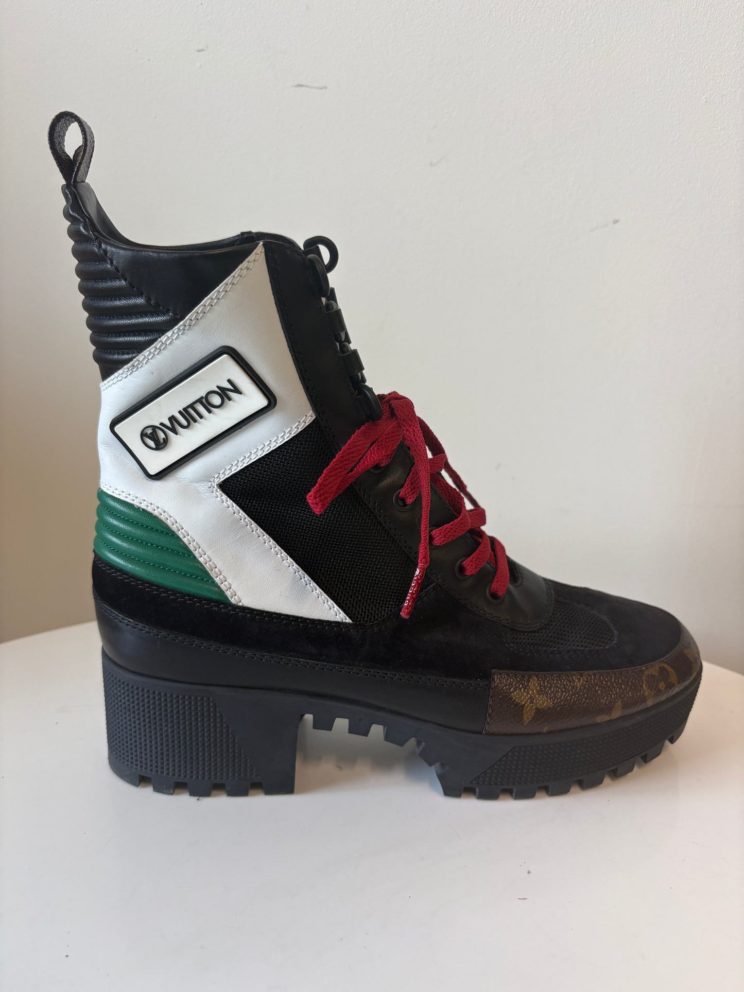Louis Vuitton Monogram Combat Boots