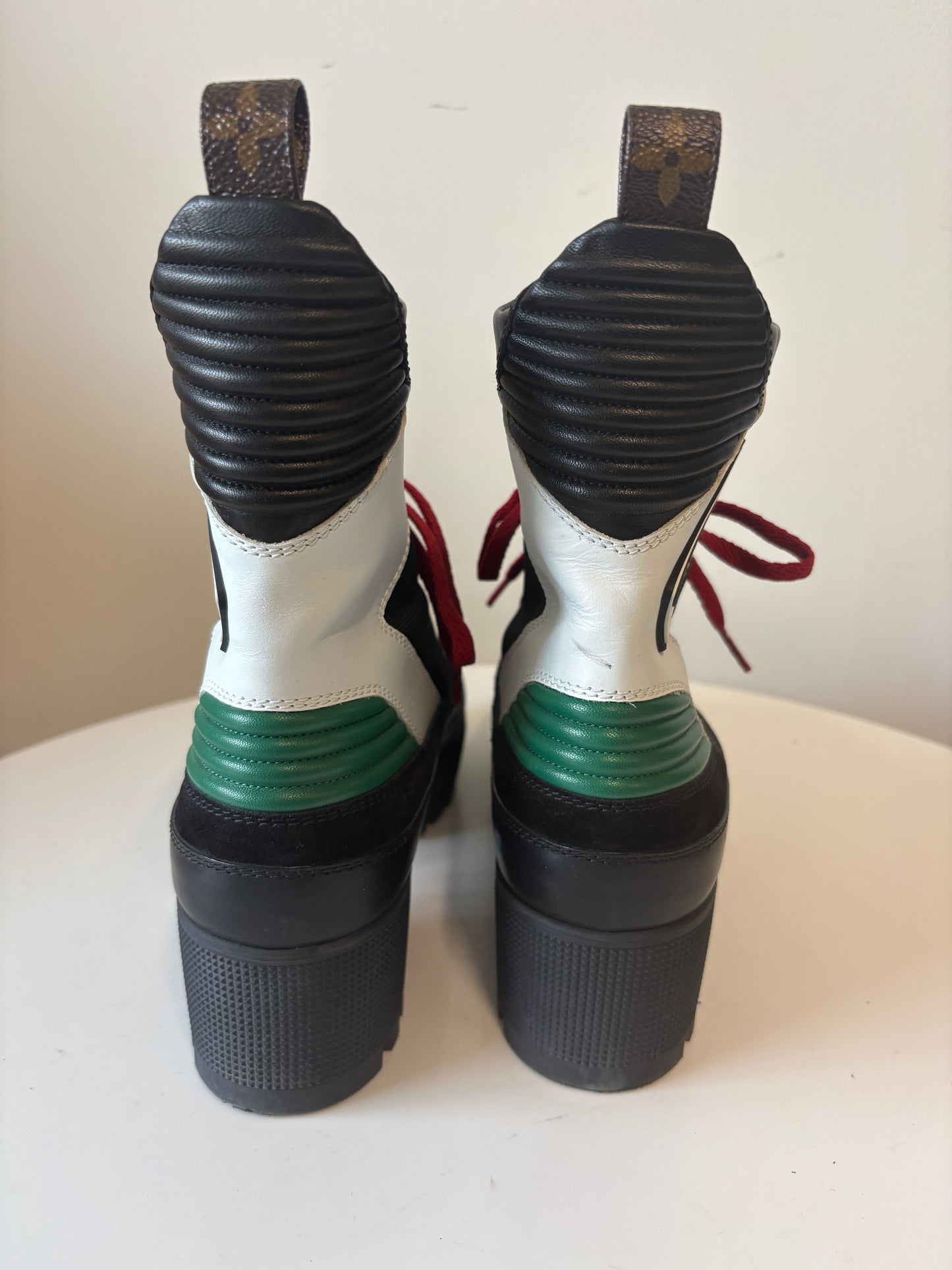 Louis Vuitton Monogram Combat Boots
