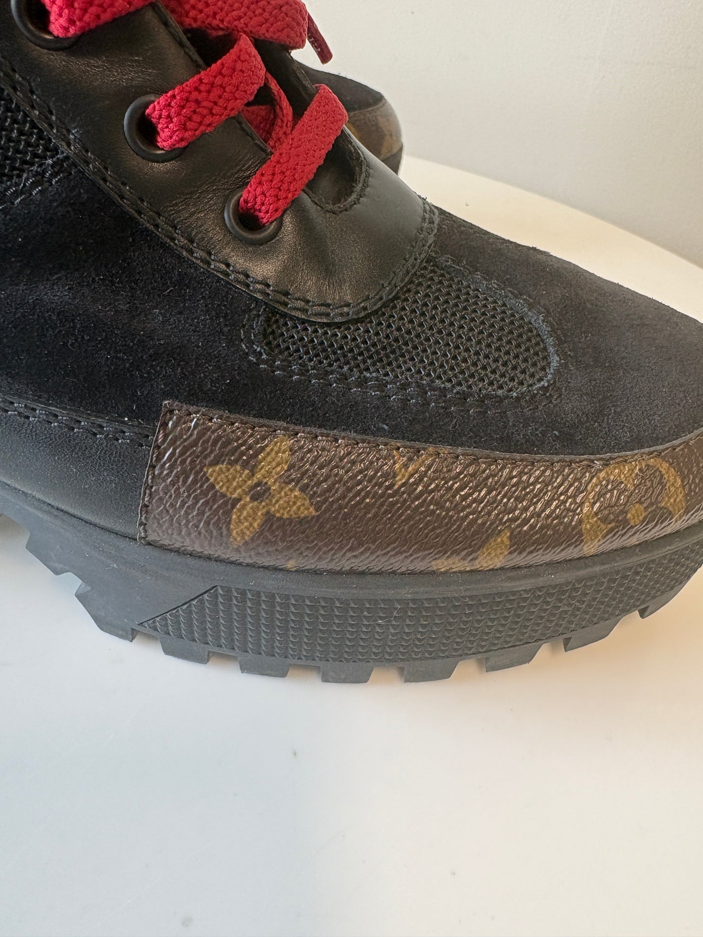 Louis Vuitton Monogram Combat Boots