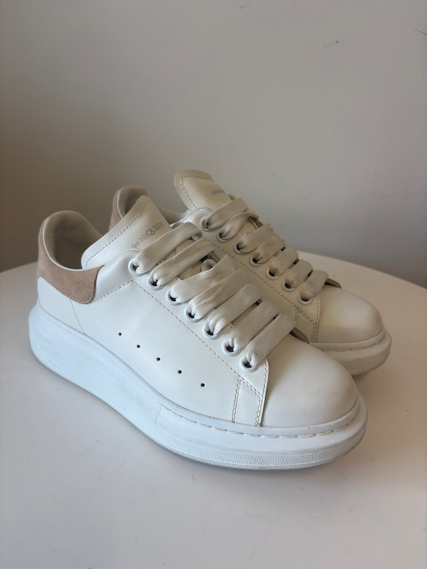 Alexander McQueen White Oversized Trainers