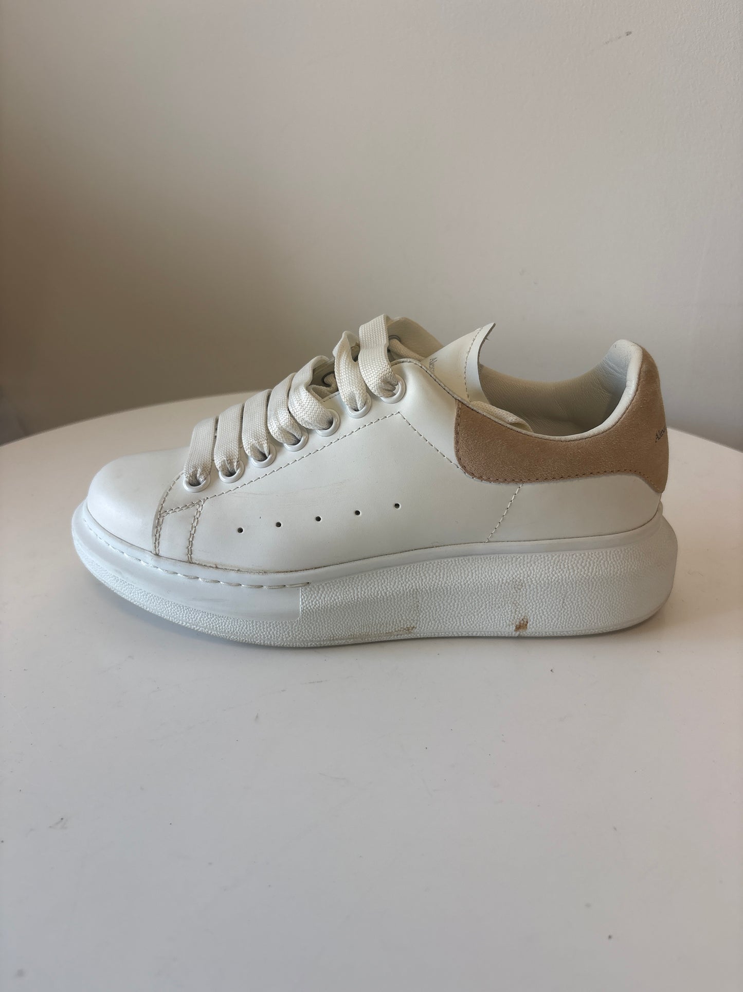Alexander McQueen White Oversized Trainers