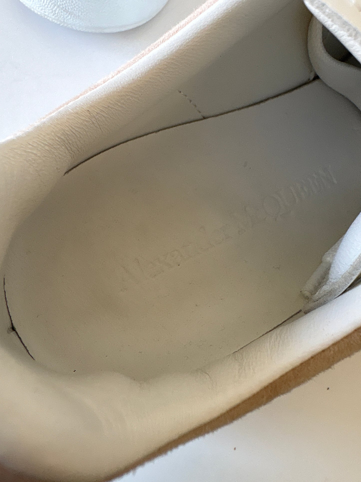Alexander McQueen White Oversized Trainers
