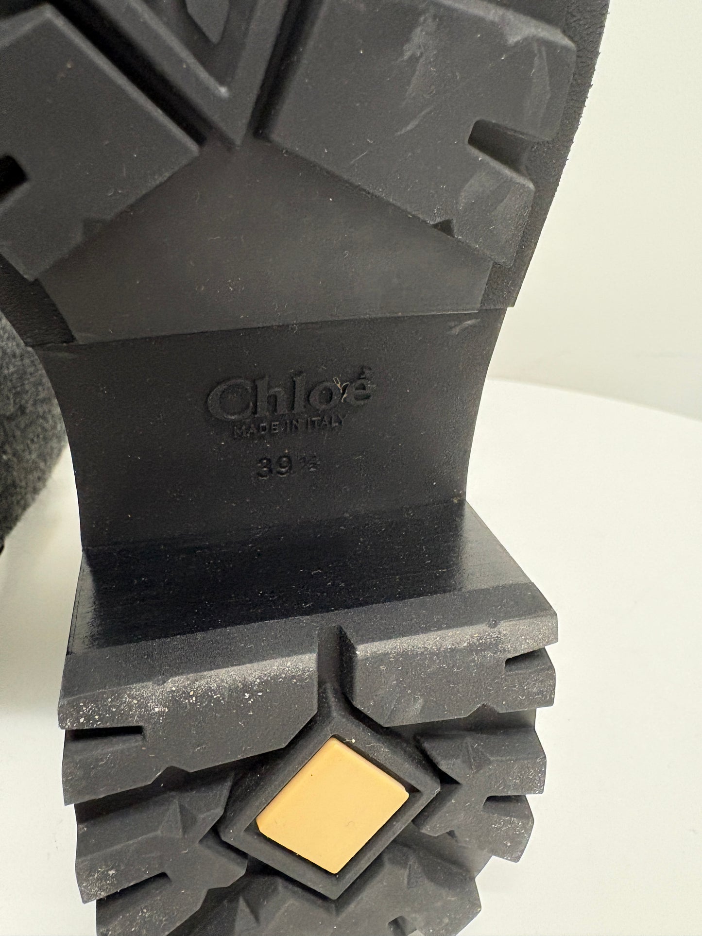 Chloe Franne Sock And Leather Brogue Ankle Boots