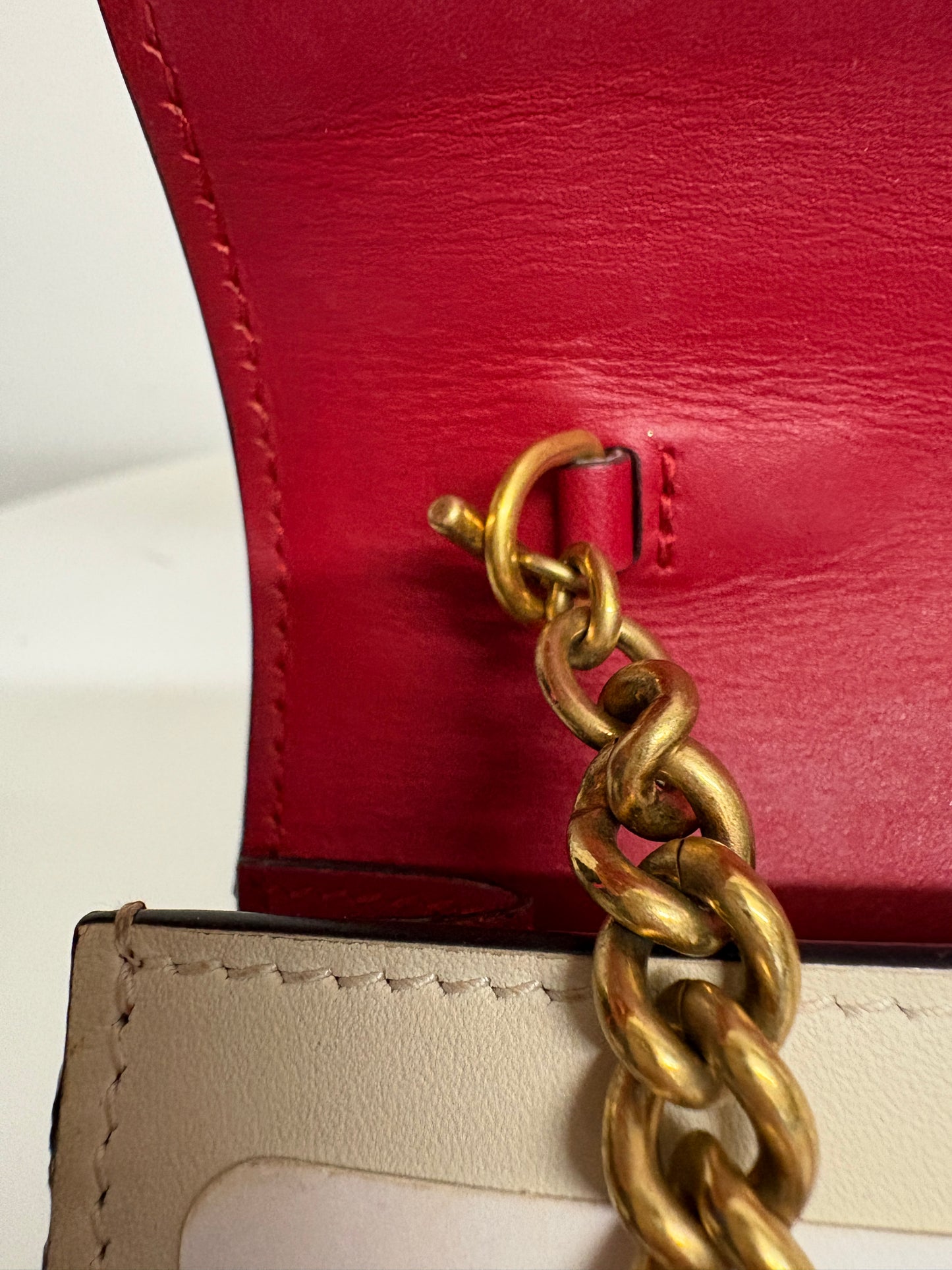 Gucci Queen Margaret Blue Red Cream Bee Shoulder Bag