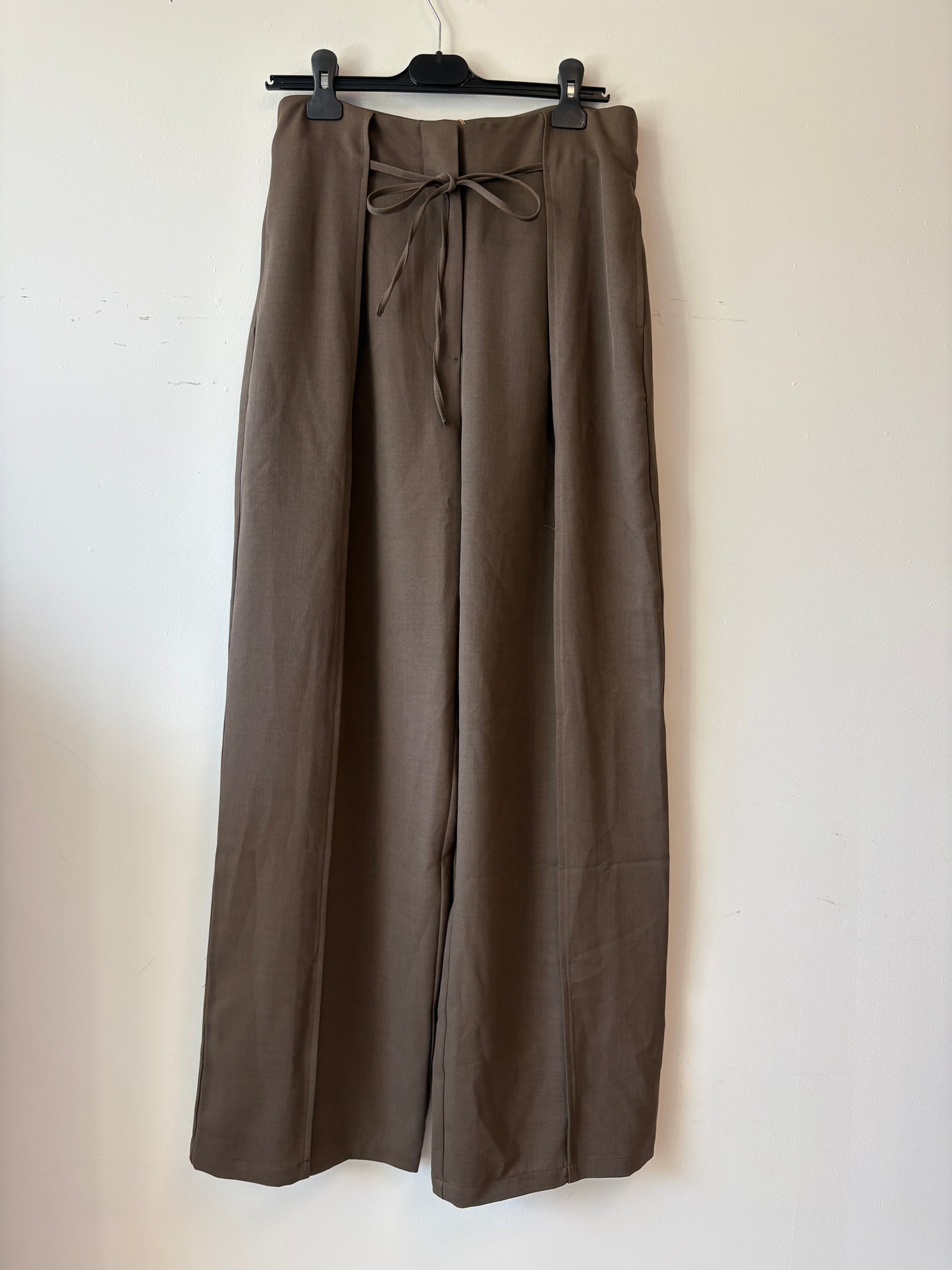 The Frankie Shop Brown Ravell Pleated Trousers
