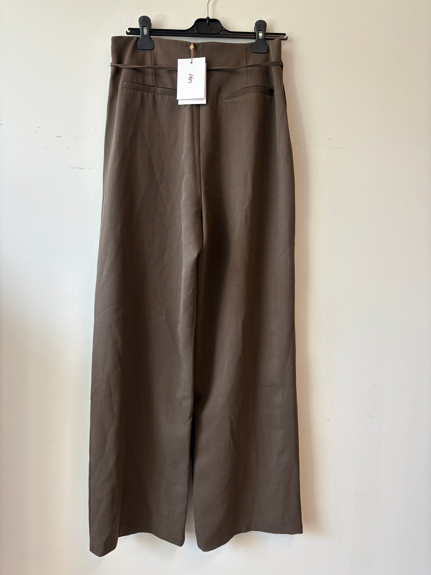 The Frankie Shop Brown Ravell Pleated Trousers