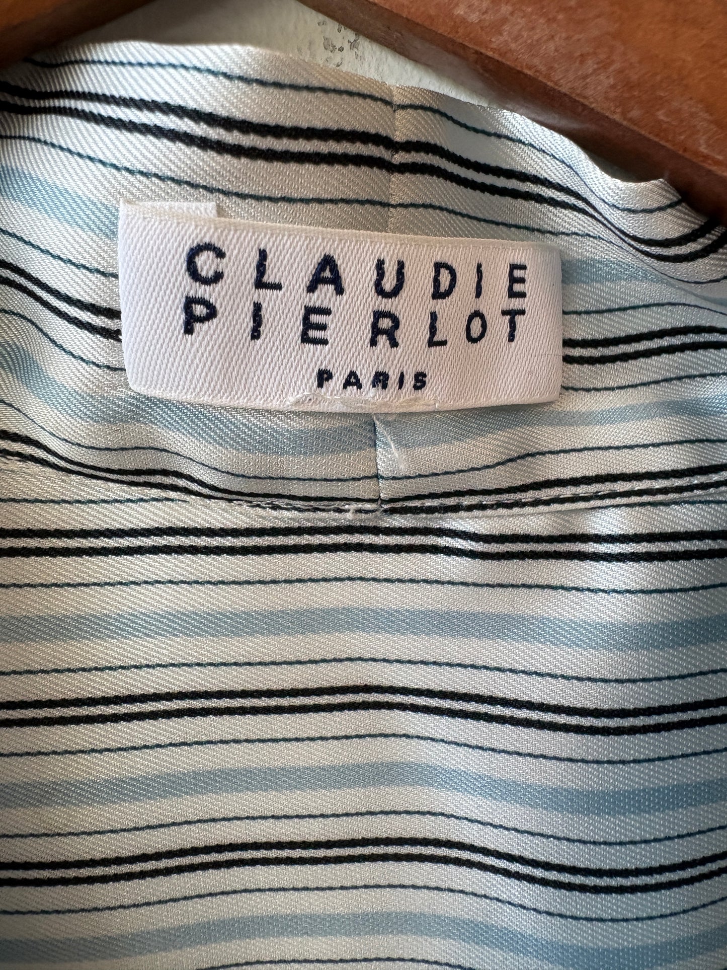 Claudie Pierlot Ascot Stripe Blouse