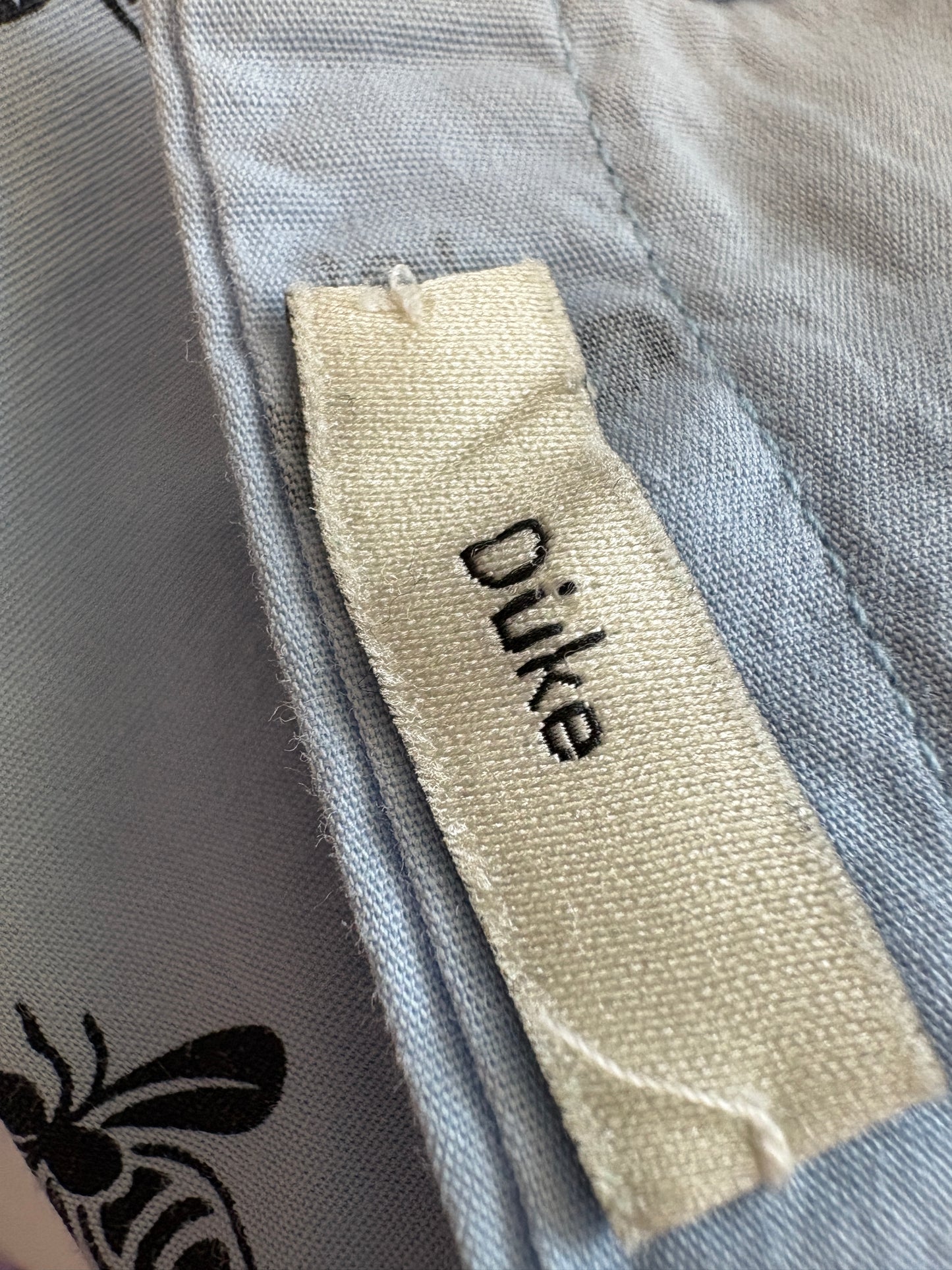 Gucci Blue Bee Motif Duke Shirt