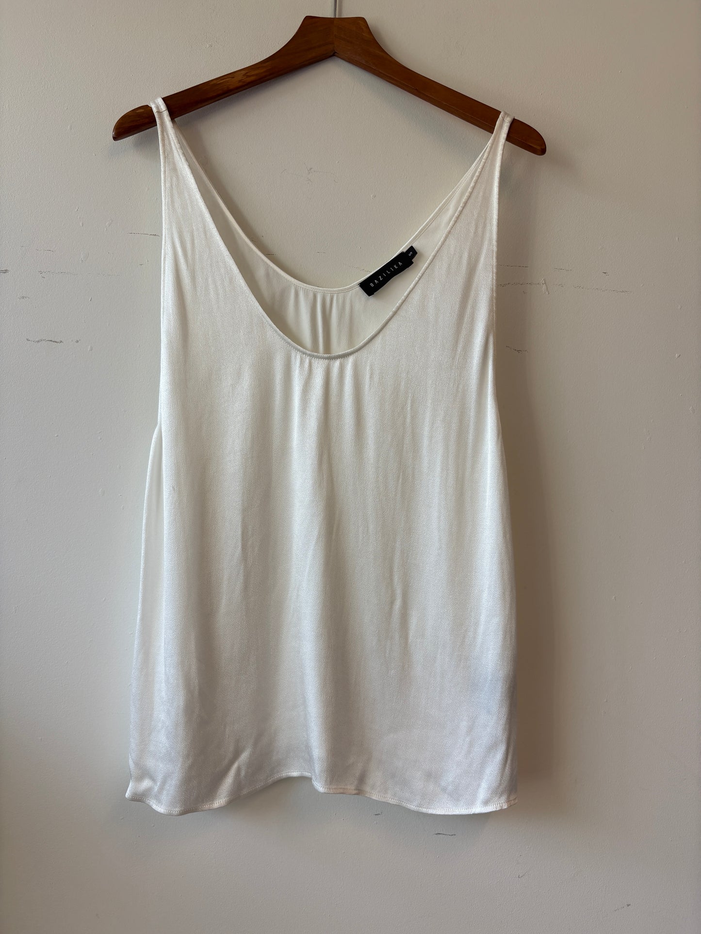 Bazilika White Satin Top
