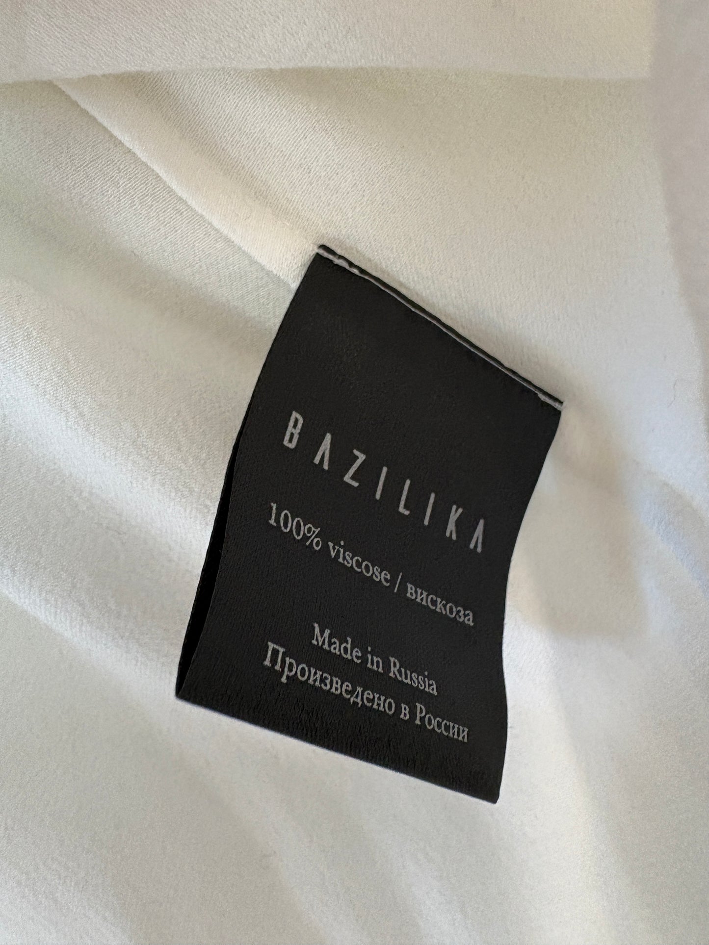 Bazilika White Satin Top