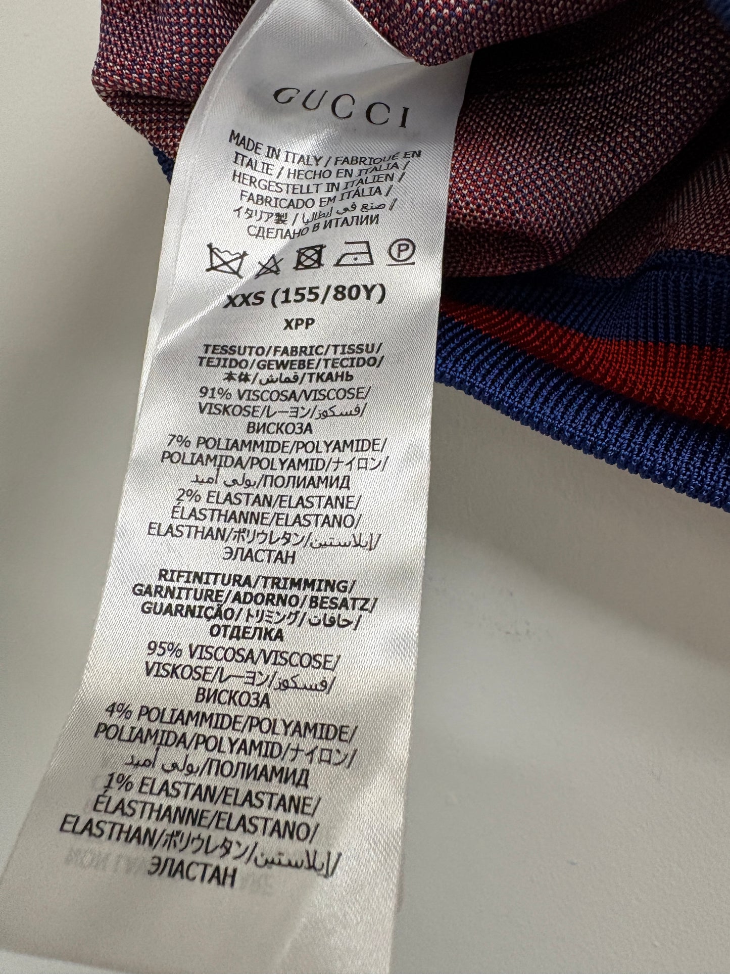 Gucci X Adidas Red Jacquard Crop Top