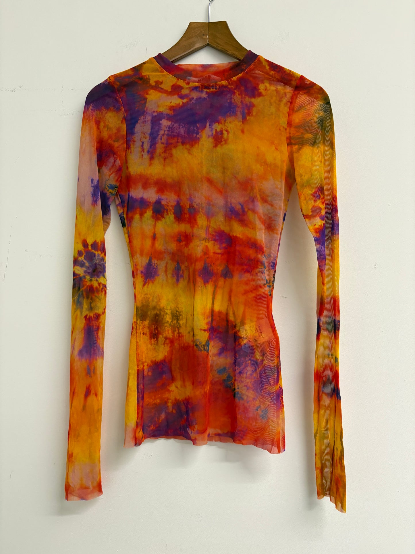 MSGM Tye Dye Mesh Top