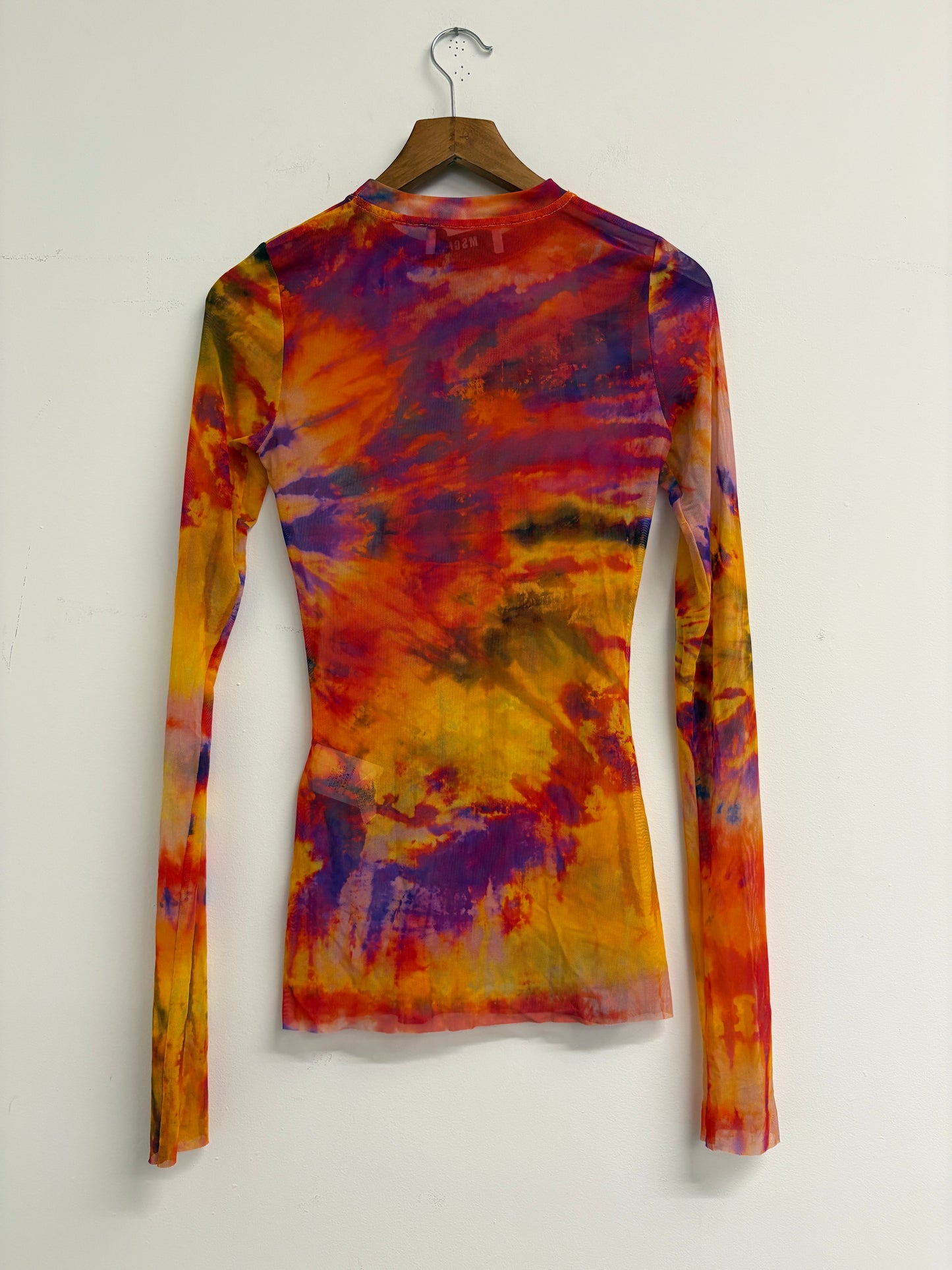 MSGM Tye Dye Mesh Top