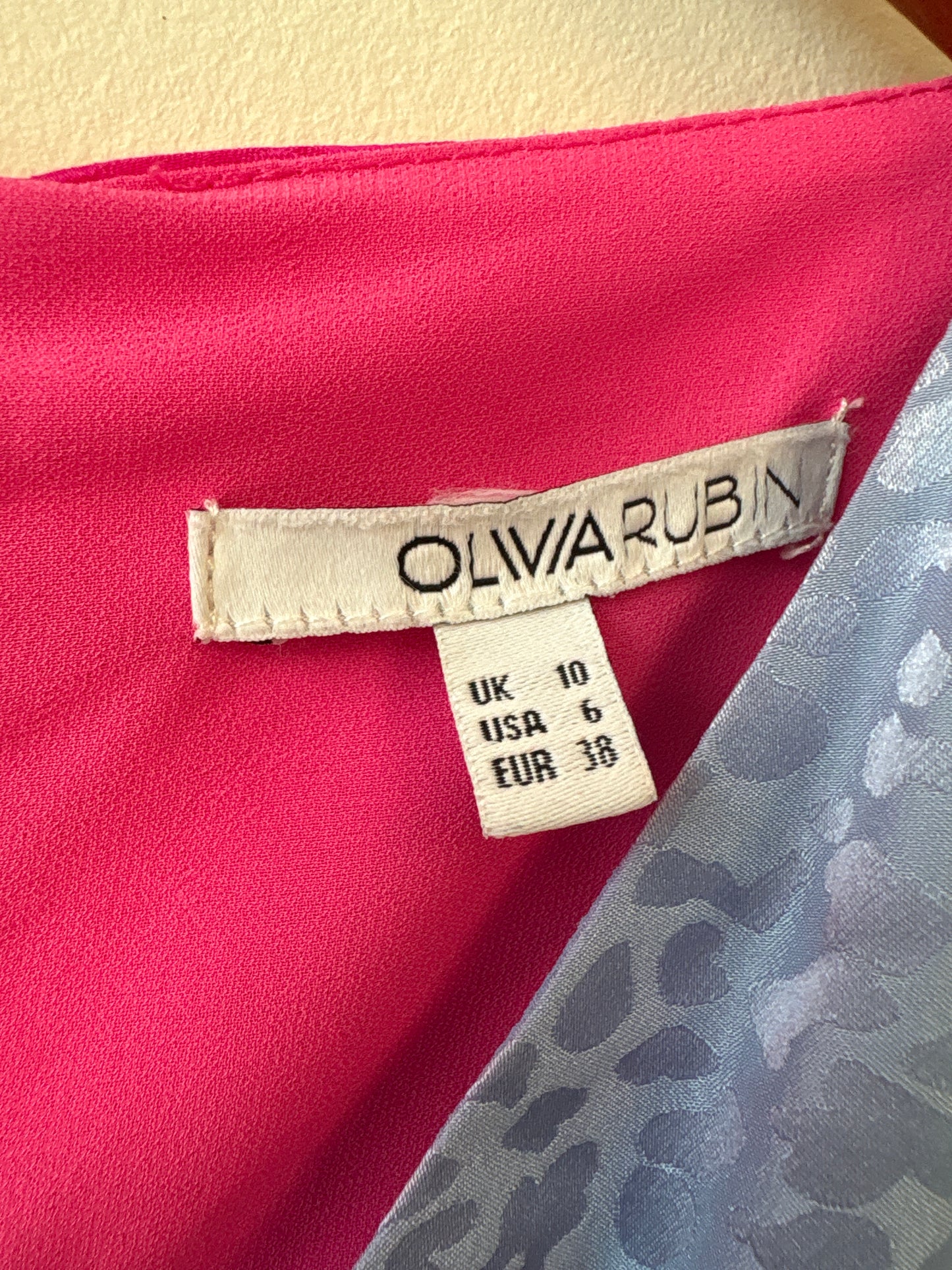 Olivia Rubin Multicoloured Colour Block Midi Dress