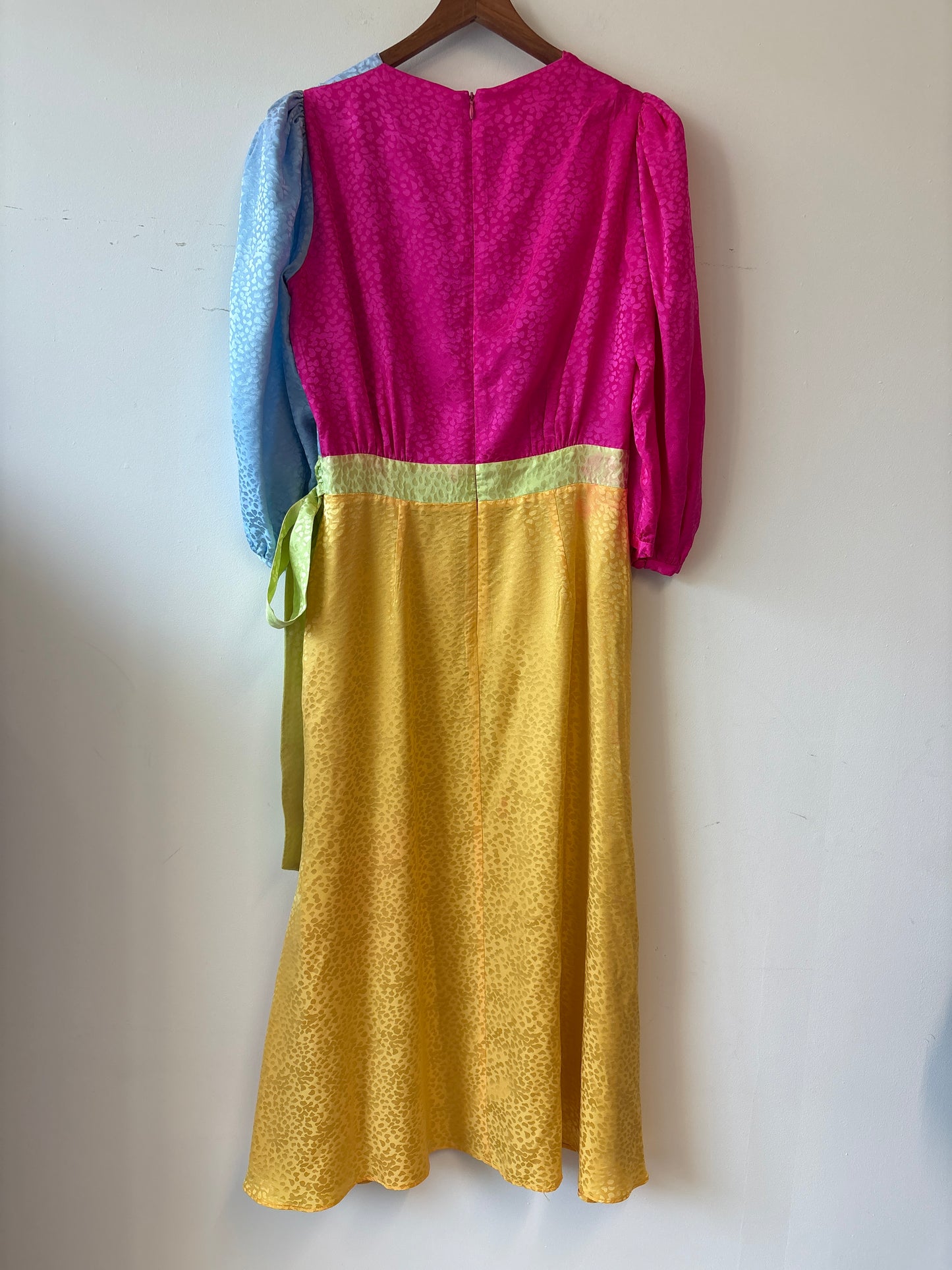 Olivia Rubin Multicoloured Colour Block Midi Dress