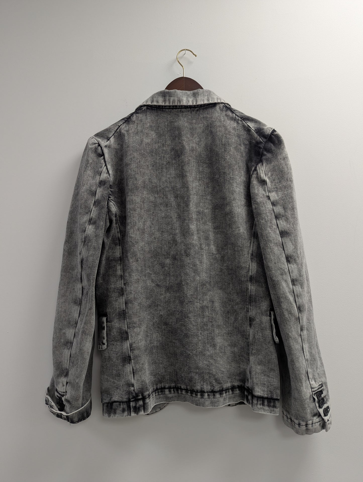 Commes Des Garcons Grey Denim Blazer