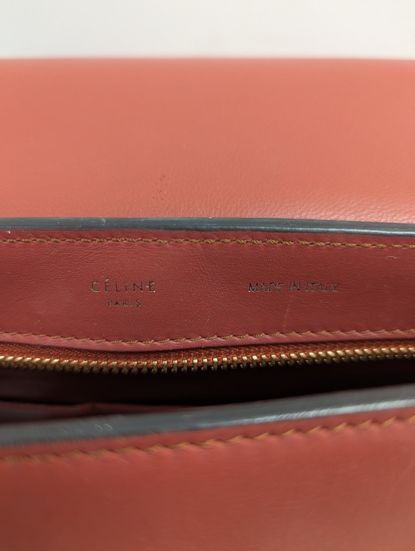 Celine Red Trapeze Bag