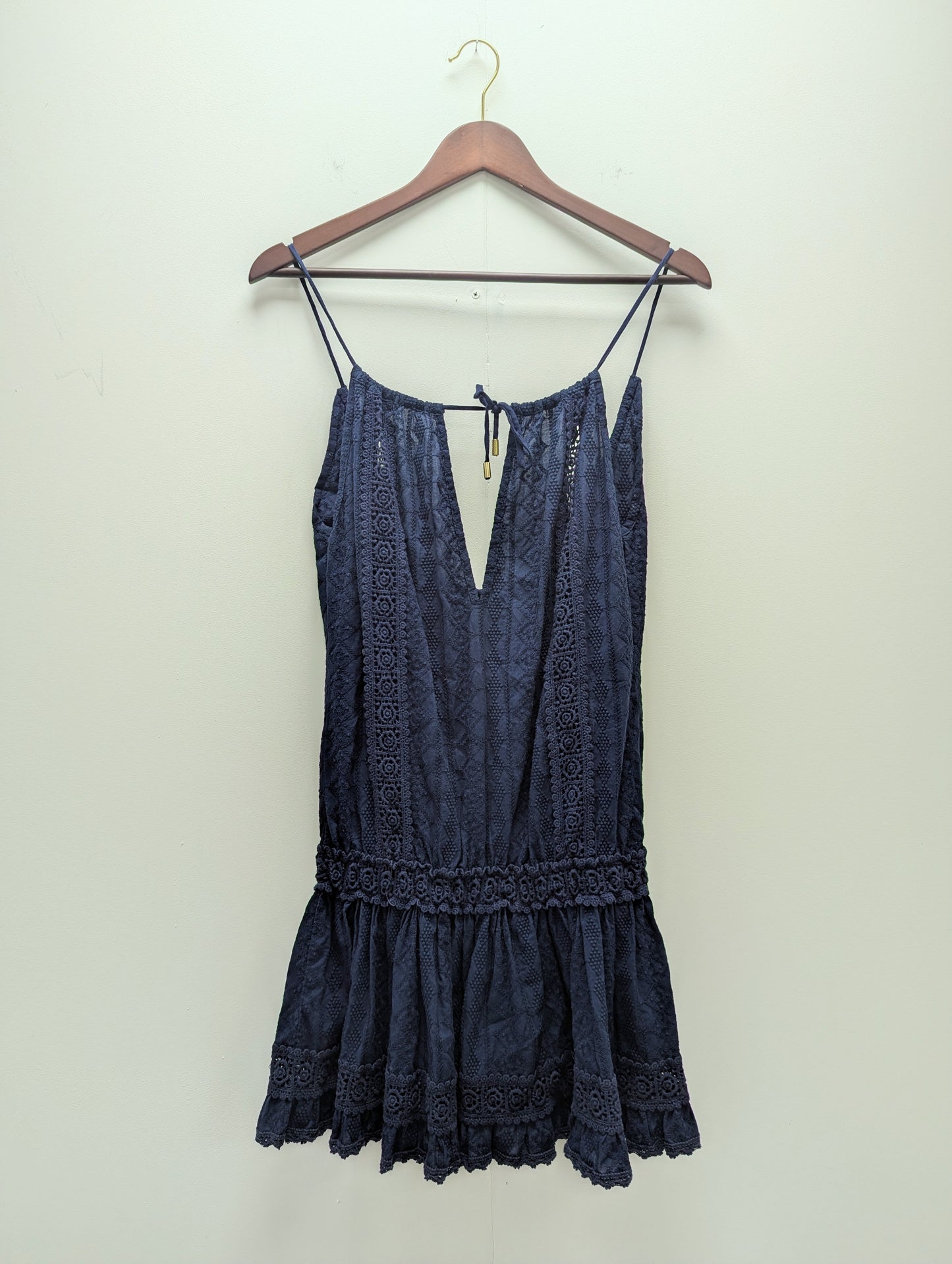 Melissa Odabash Navy Blue Beach Mini Dress