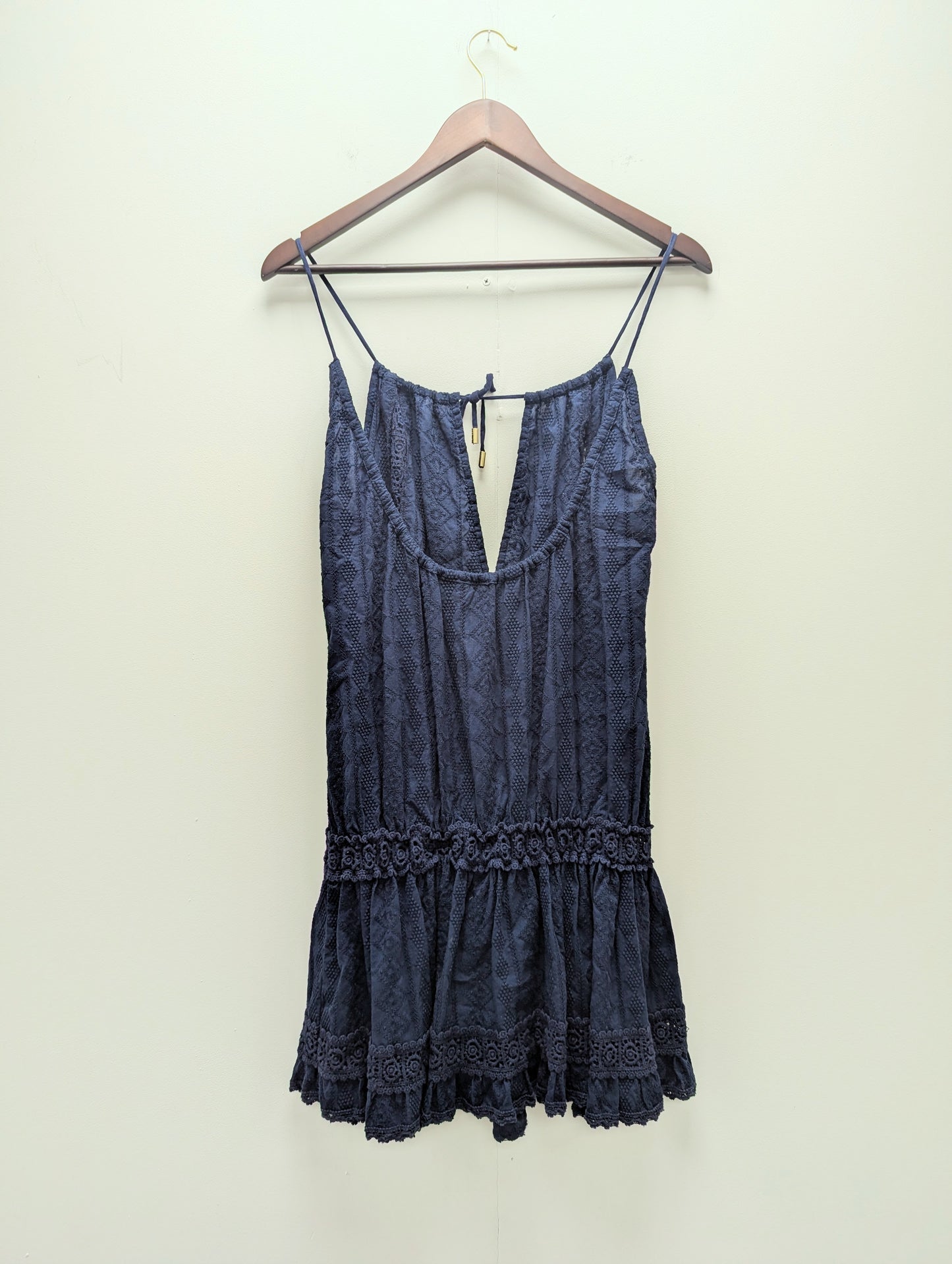 Melissa Odabash Navy Blue Beach Mini Dress