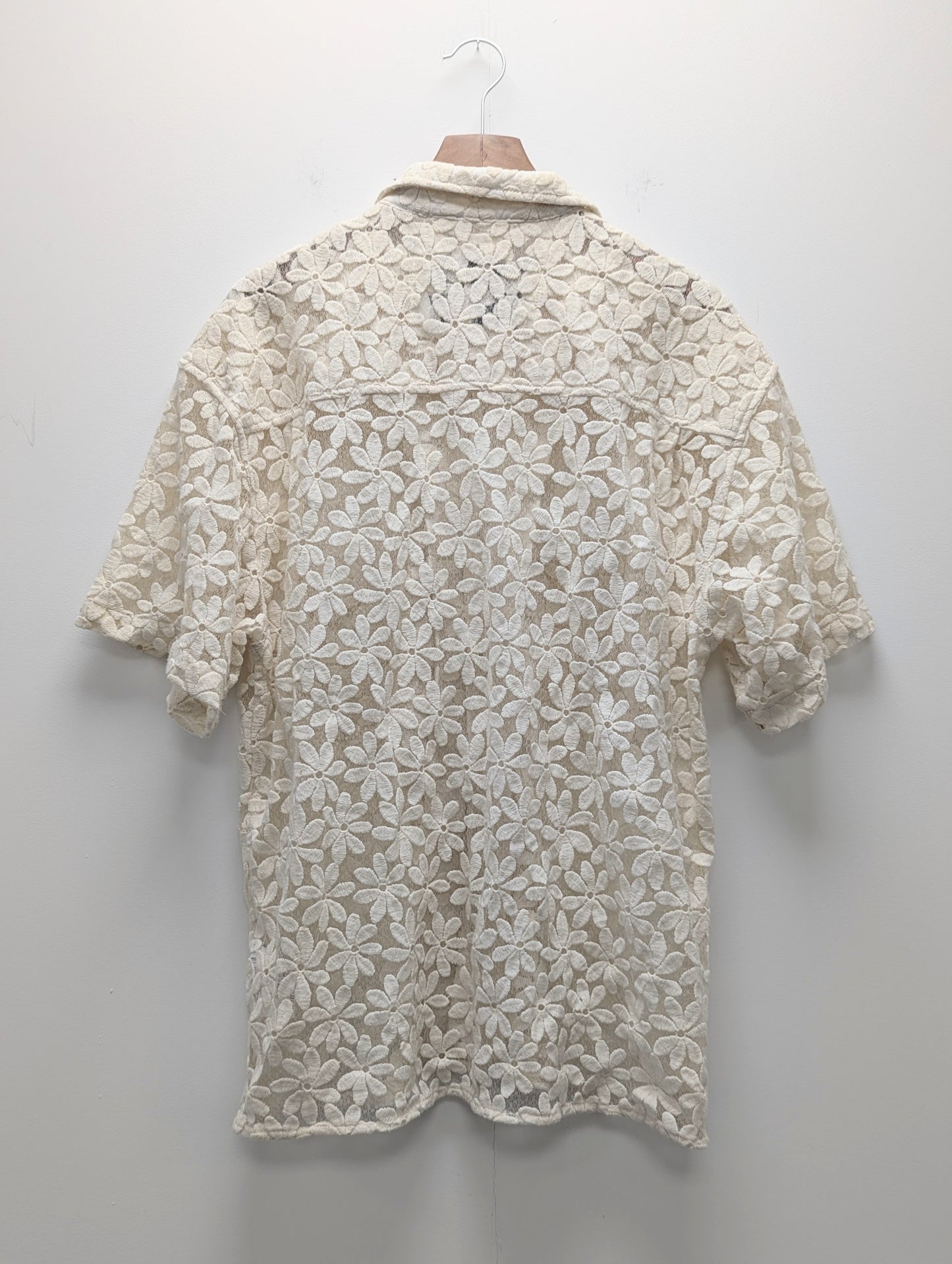 Andersson Bell Cream Crochet Shirt