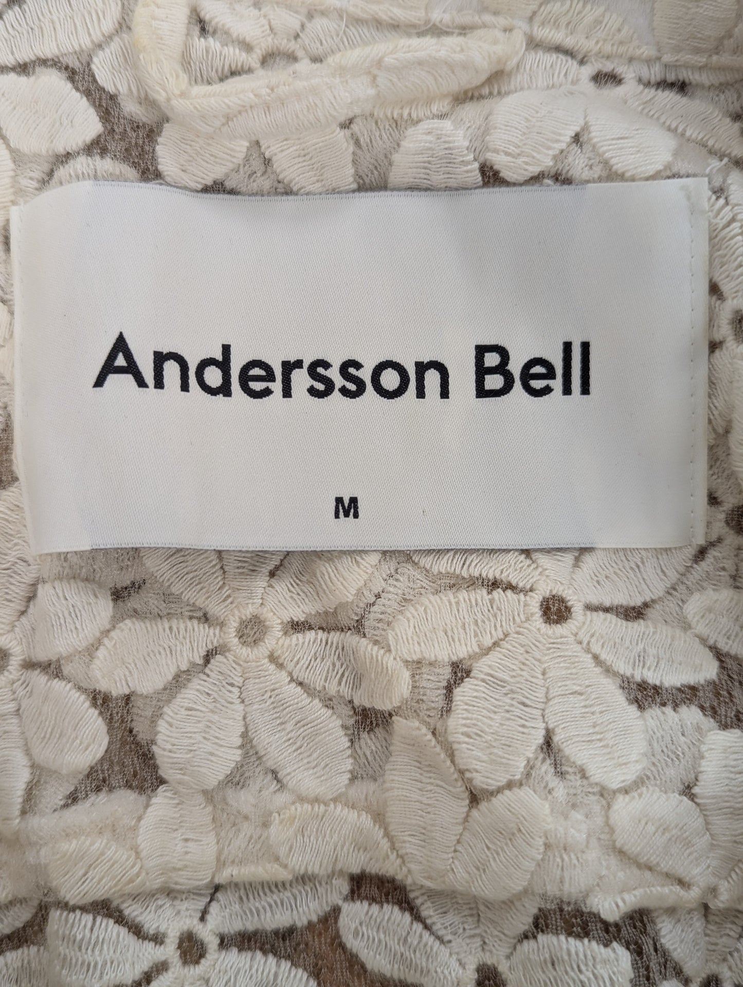 Andersson Bell Cream Crochet Shirt
