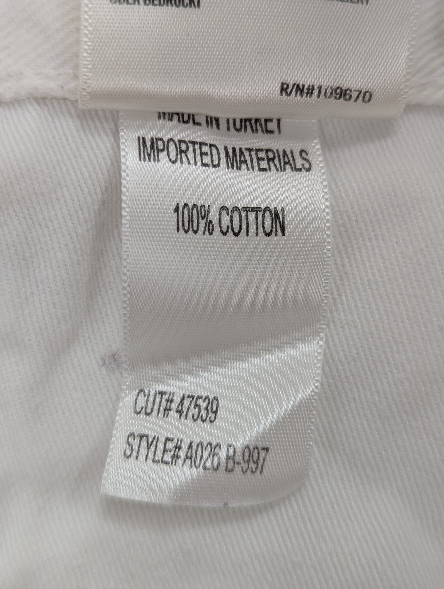 Agolde White Denim Shorts