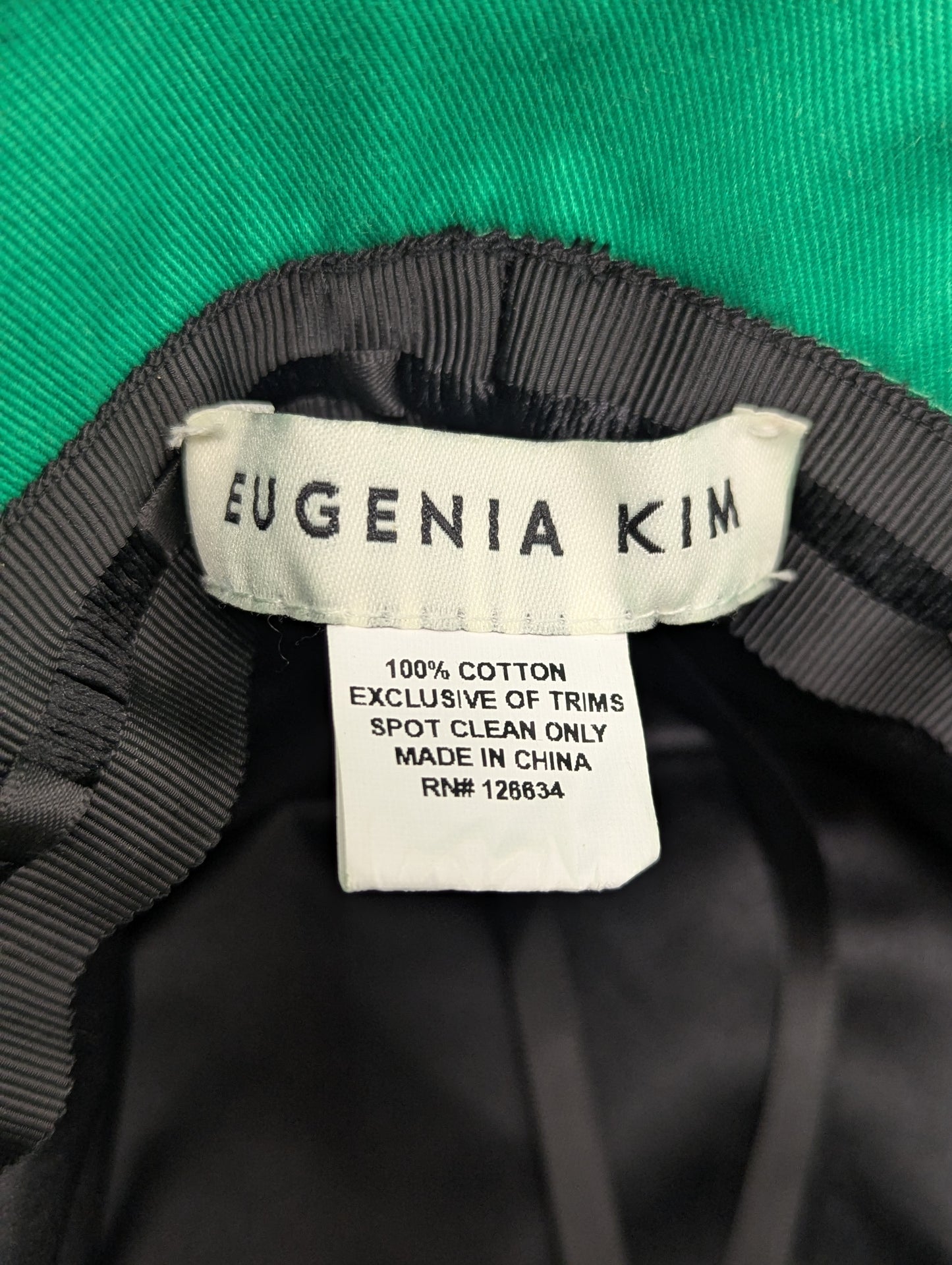 Eugenia Kim Green Bucket Hat With Chain