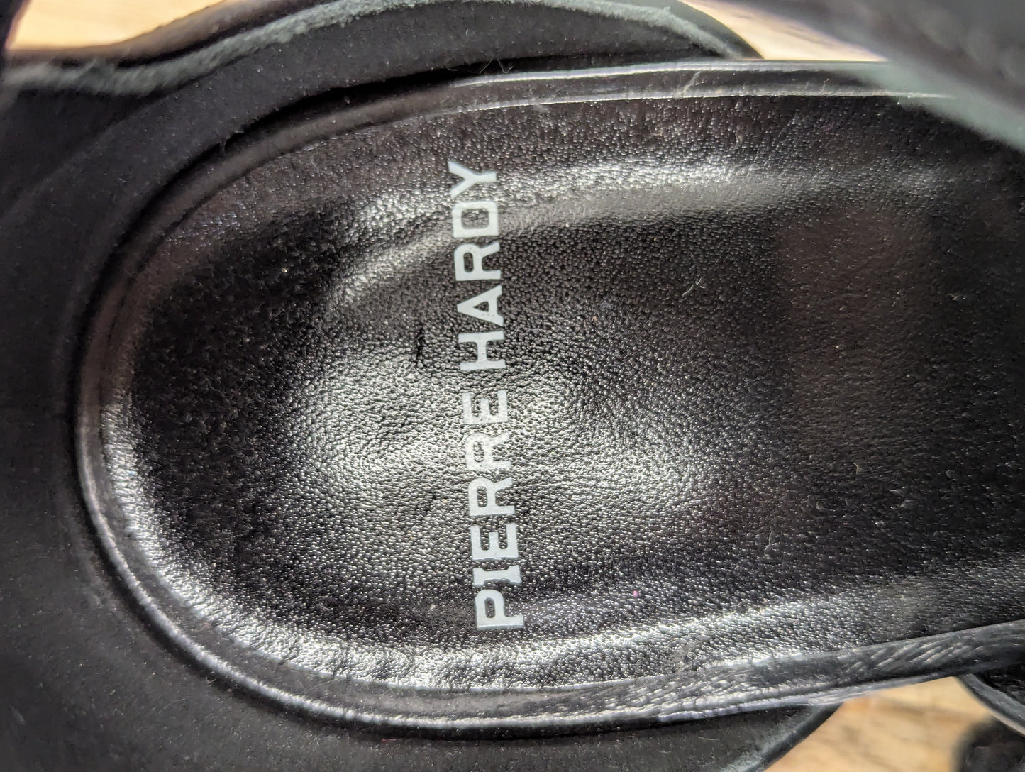 Pierre Hardy Lace Up Black Sandals