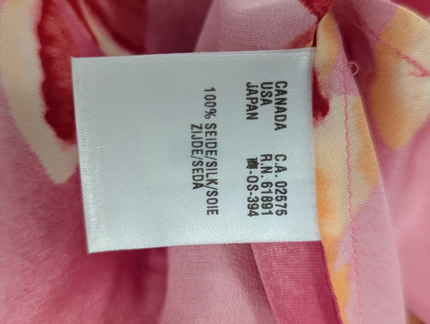 Escada Silk Mid Length Floral Dress In Pink