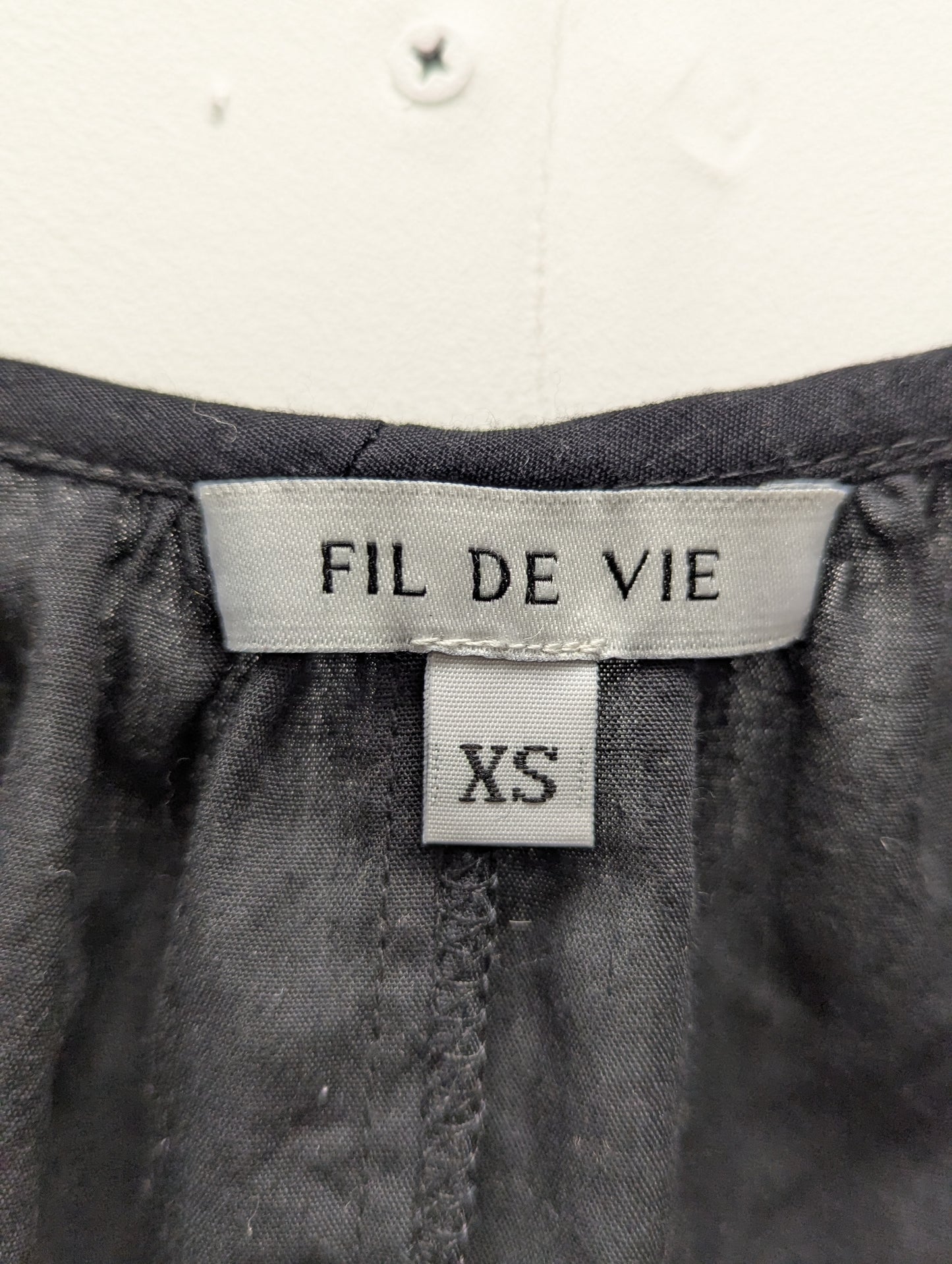 Fil De Vie Black Cotton Maxi Dress