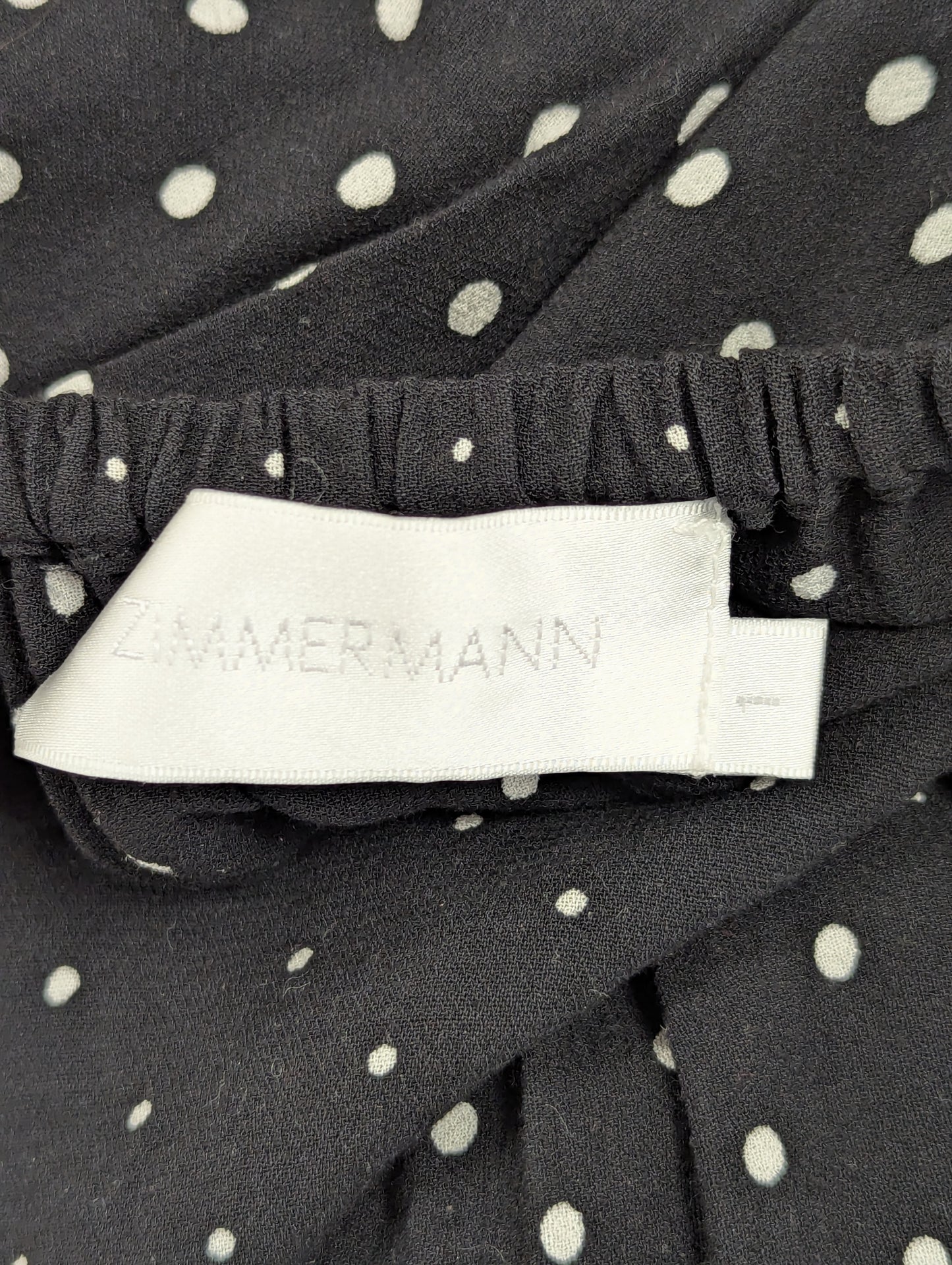 Zimmermann Black and White Dot Jumpsuit