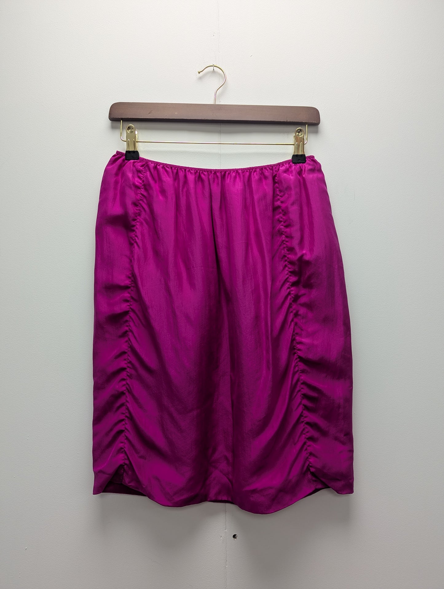 Lanvin Pink Silk Skirt