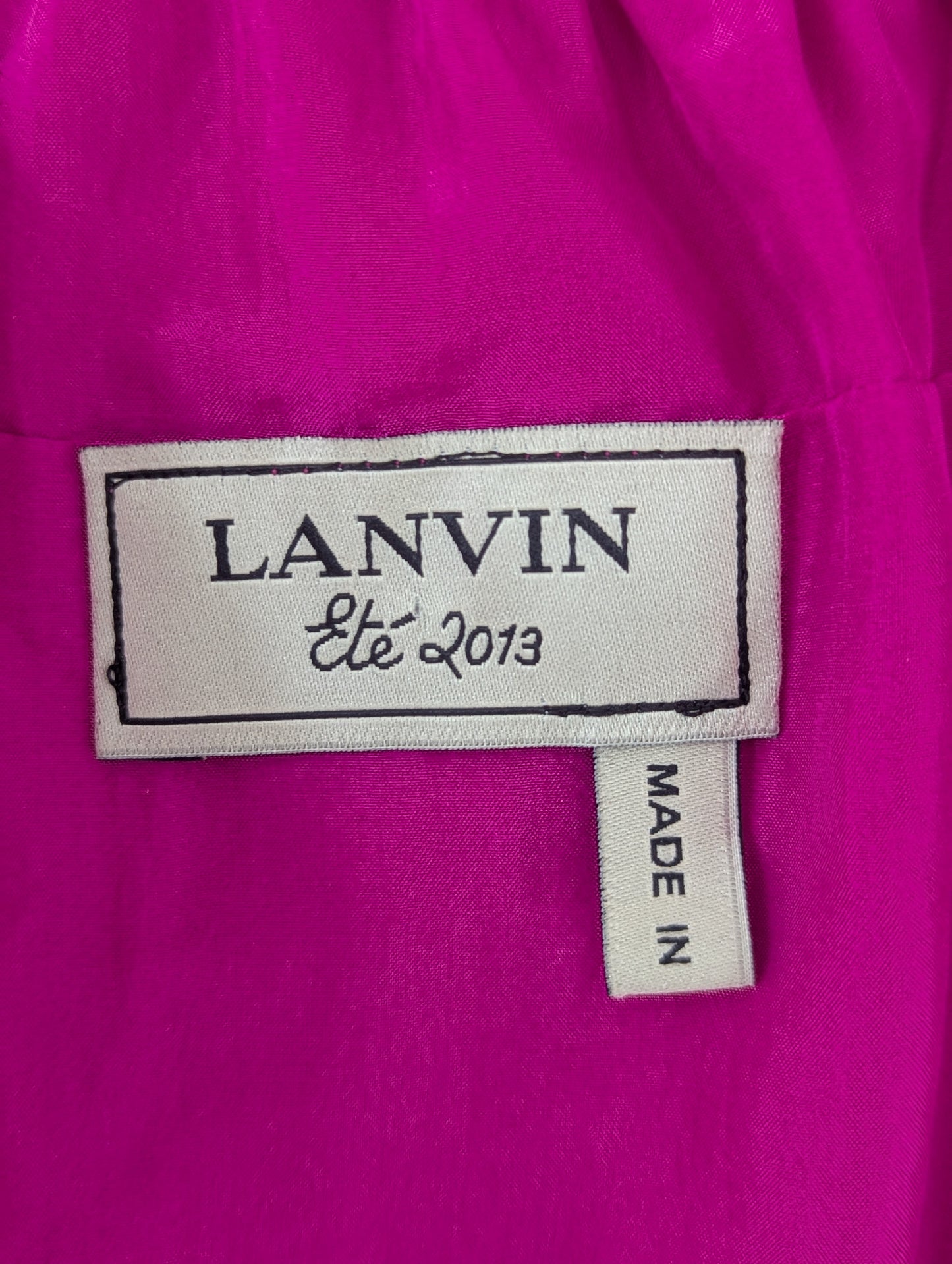 Lanvin Pink Silk Skirt