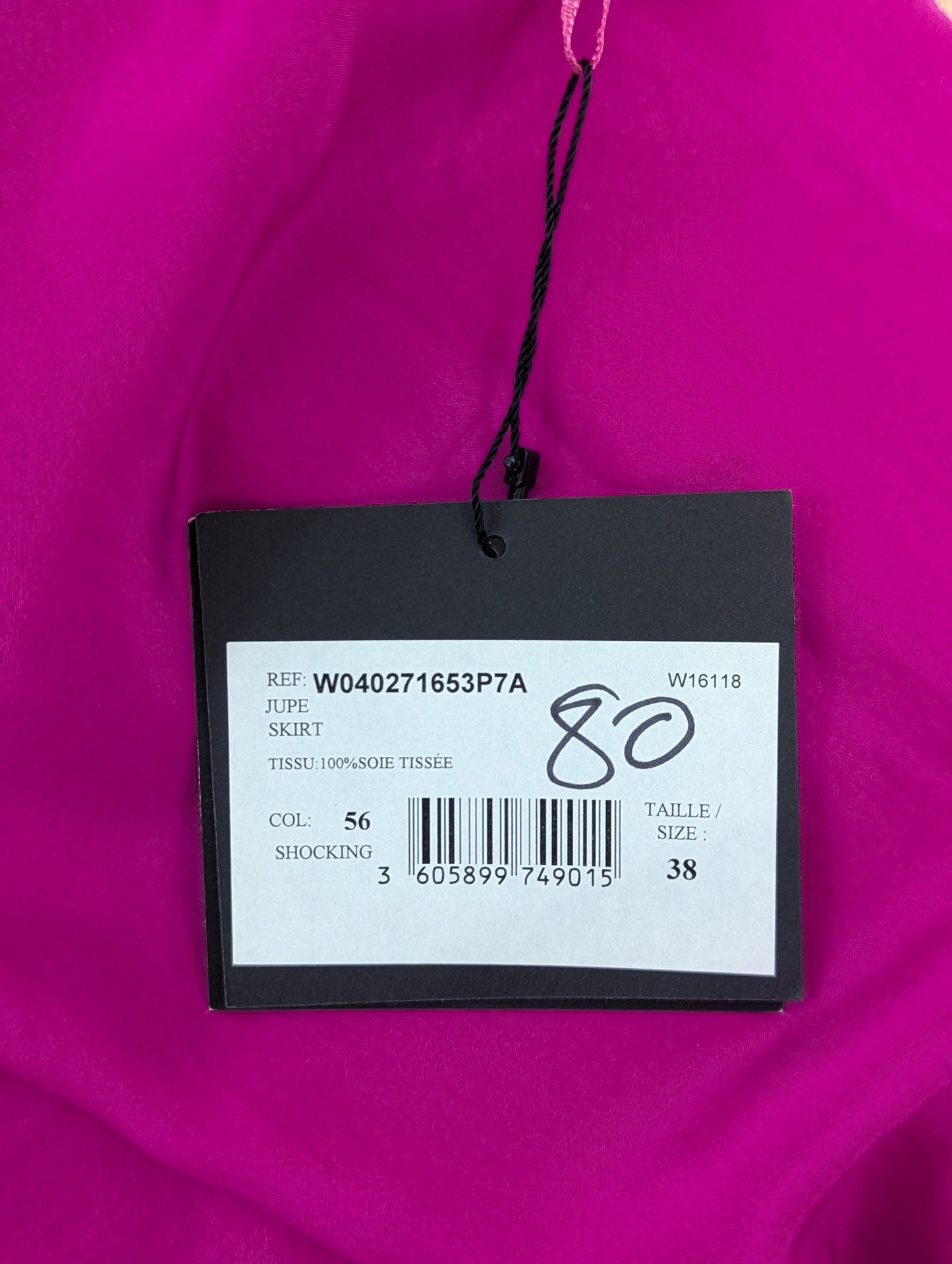 Lanvin Pink Silk Skirt