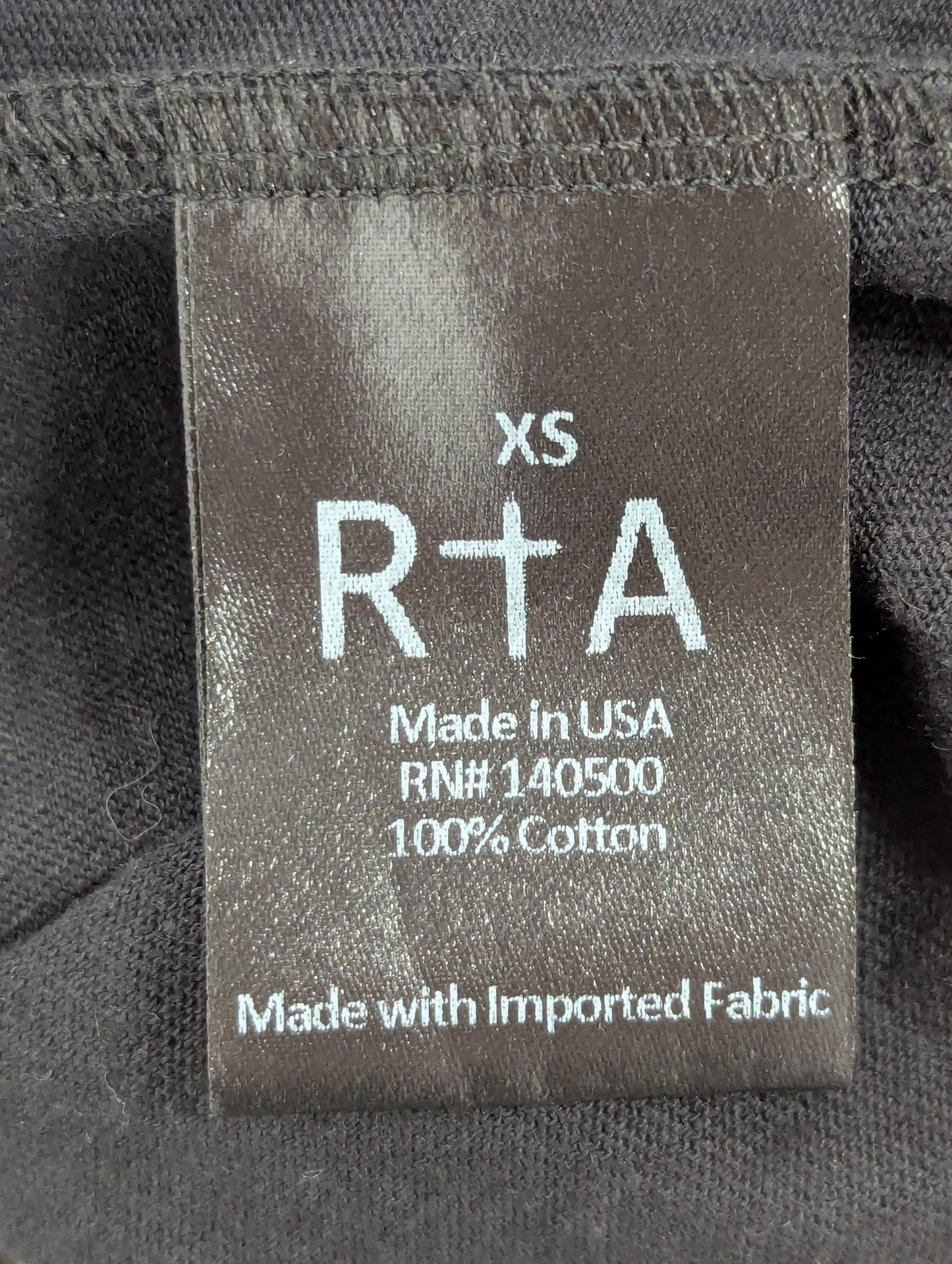 RTA Black Zip Up Dress