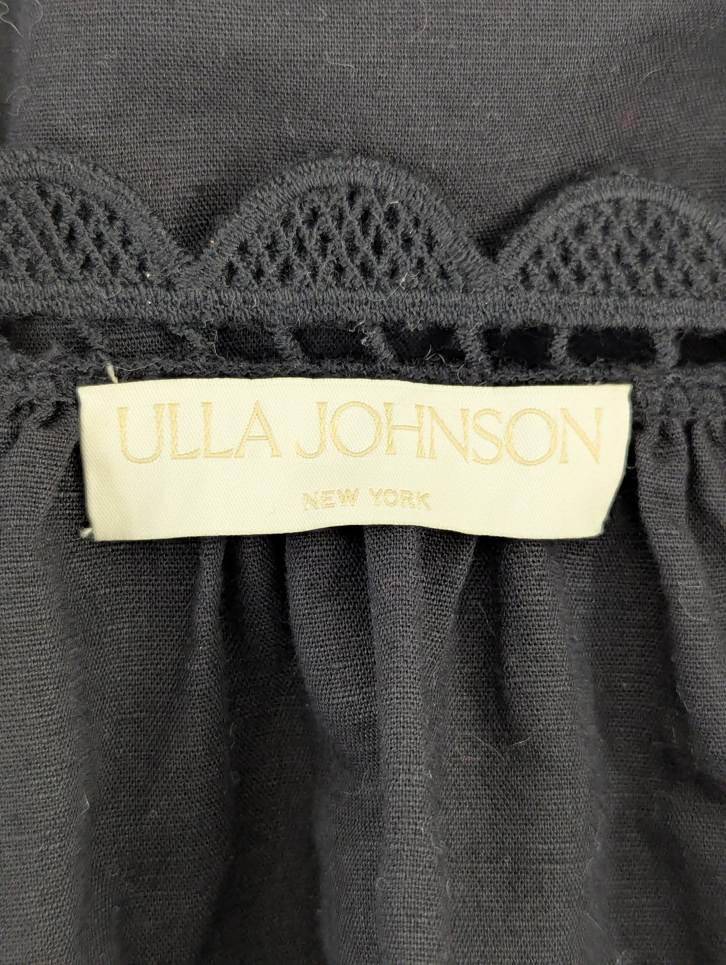 Ulla Johnson Black Cotton Top