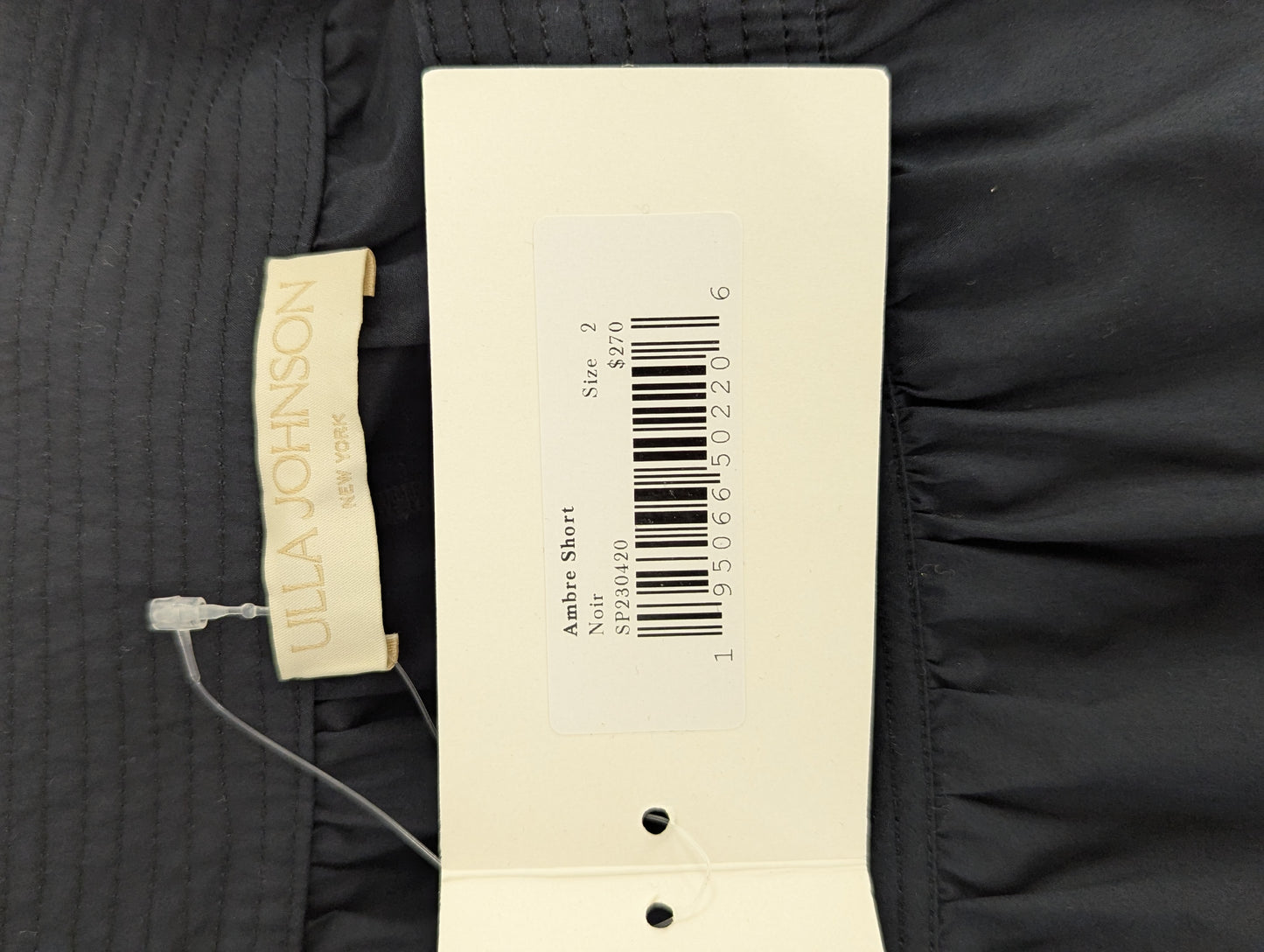 Ulla Johnson Black Cotton Shorts