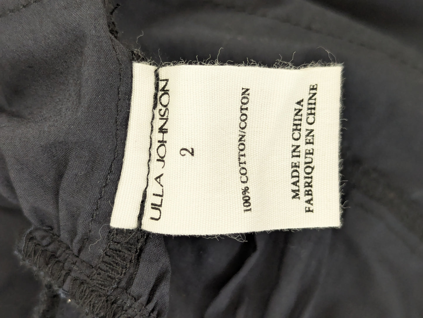 Ulla Johnson Black Cotton Shorts