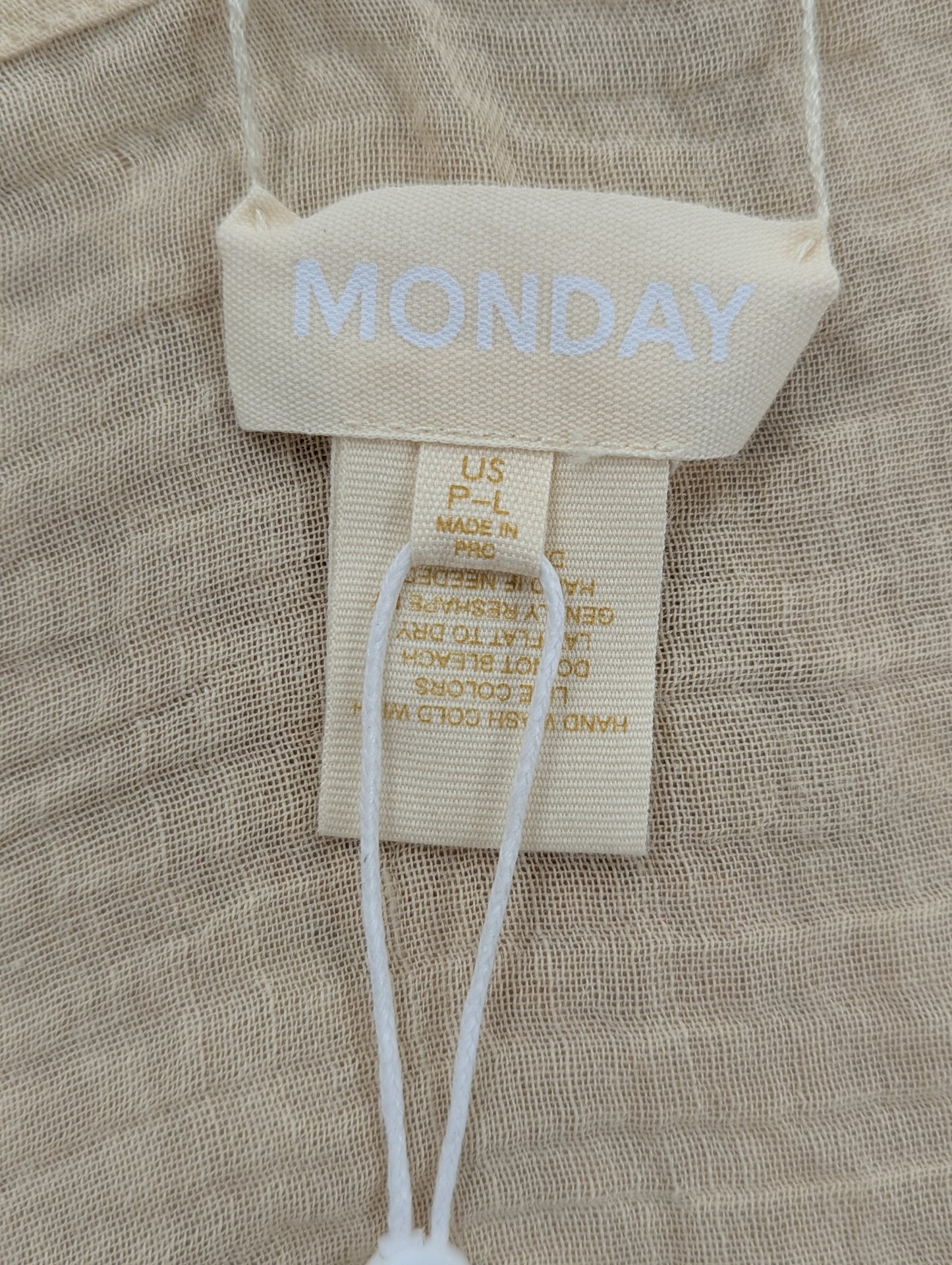 Monday Beige South Beach Linen Sarong