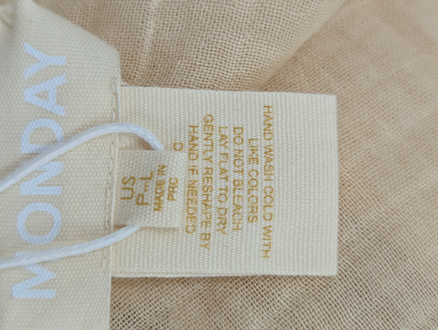 Monday Beige South Beach Linen Sarong