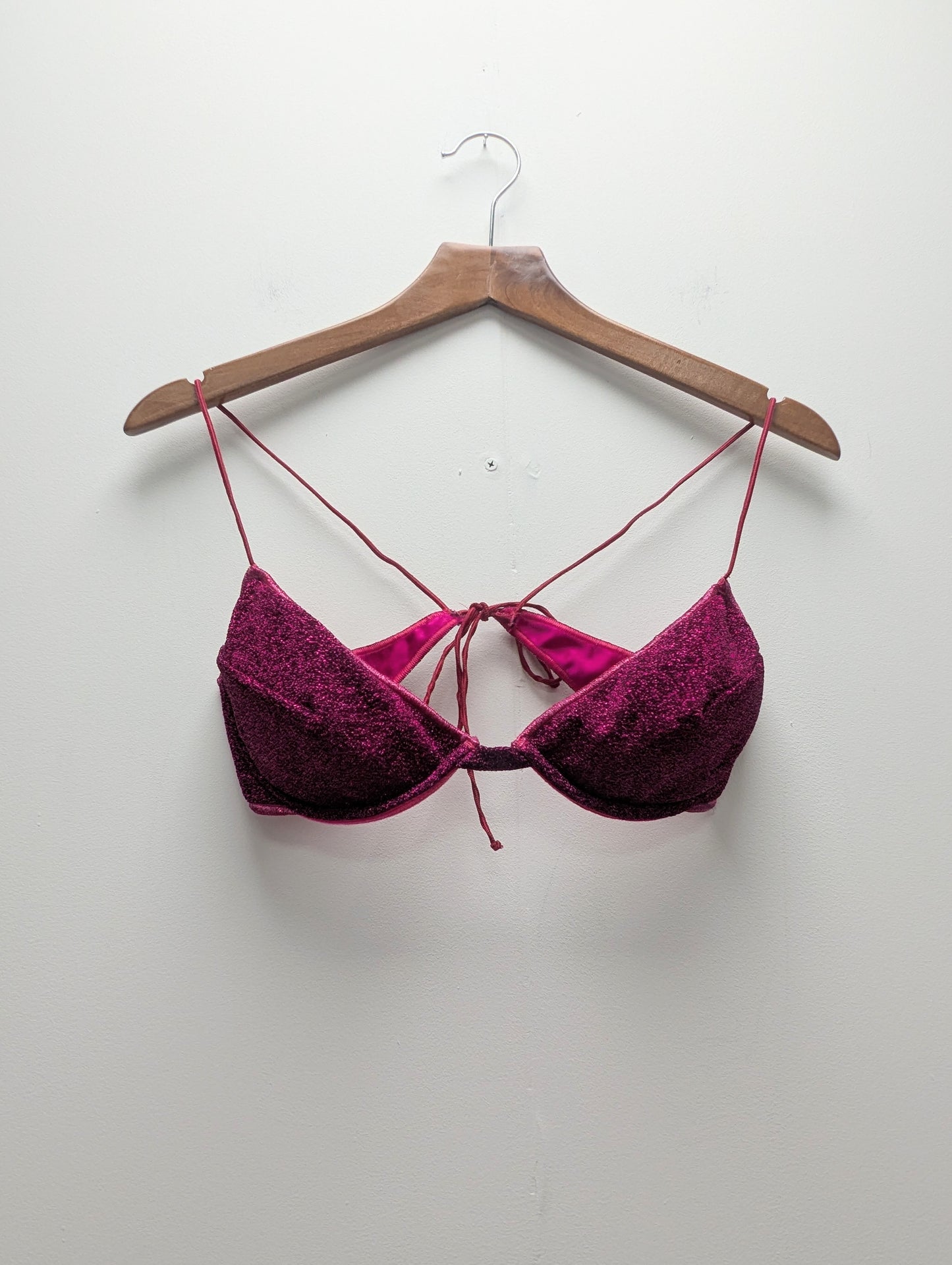 Oseree Pink Glitter Bikini