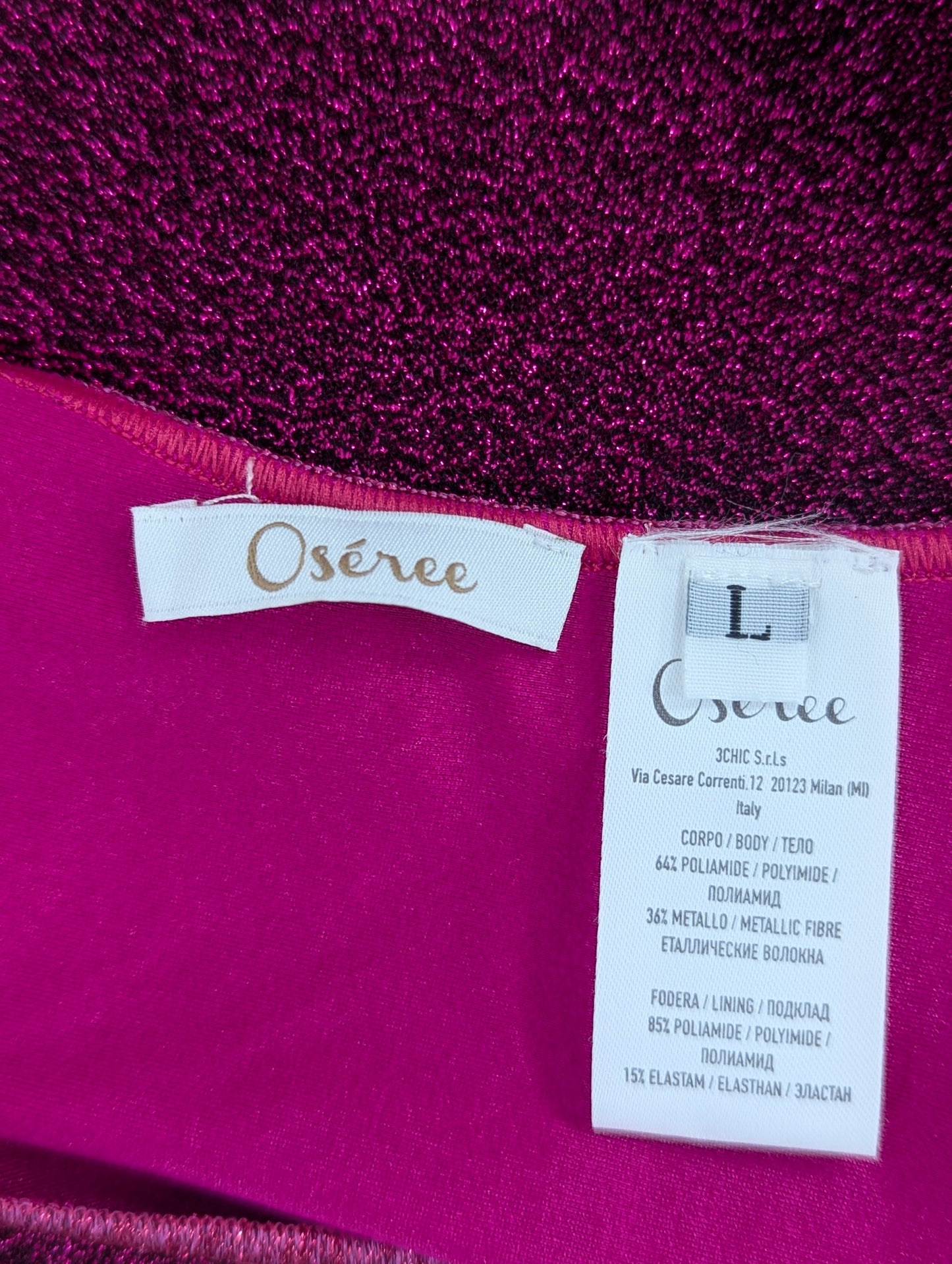 Oseree Pink Glitter Bikini