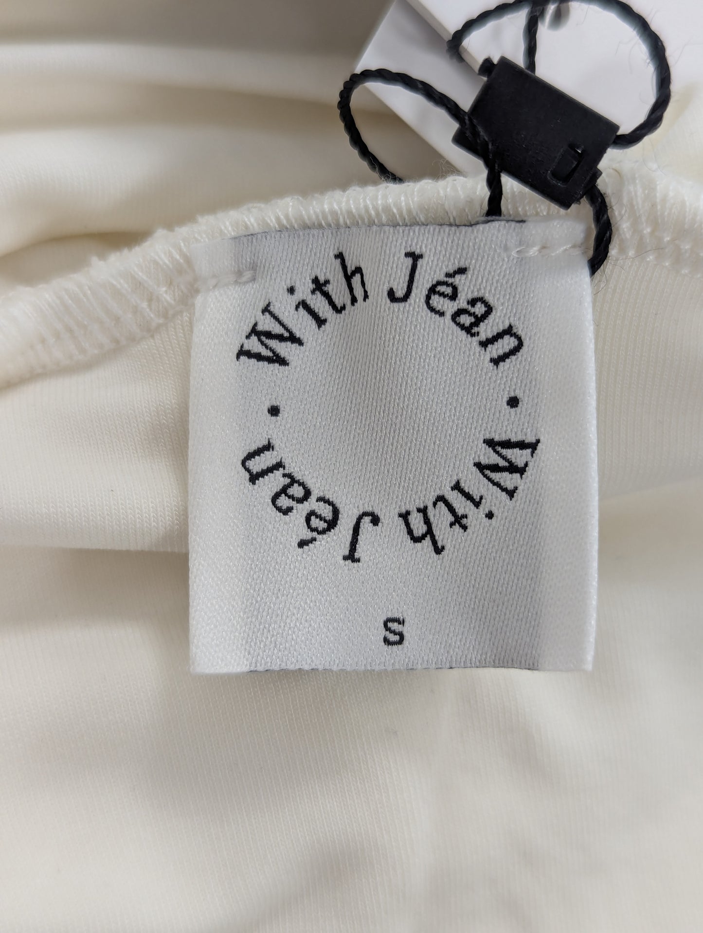 With Jean Off White Sharni Top