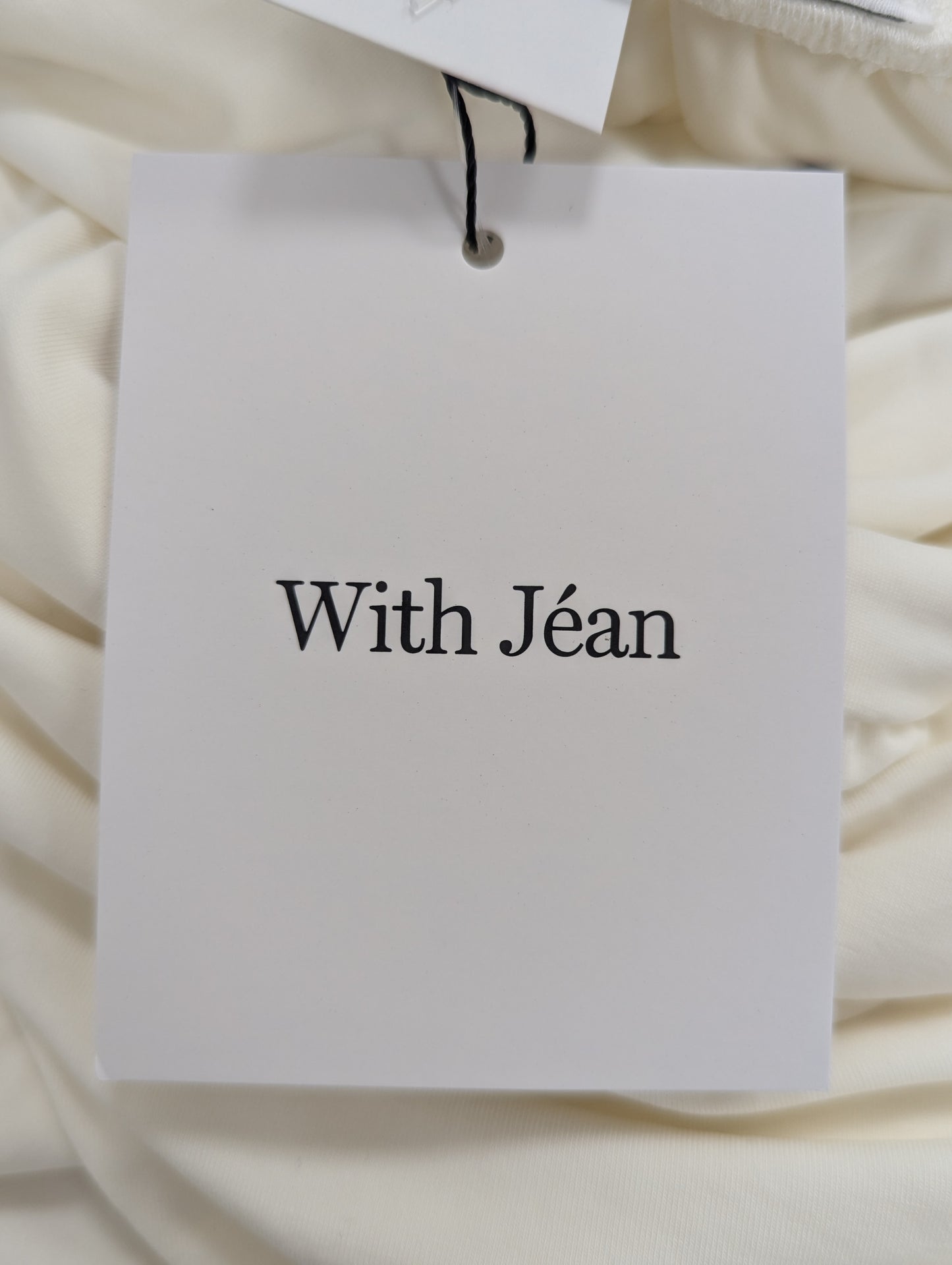 With Jean Off White Sharni Top