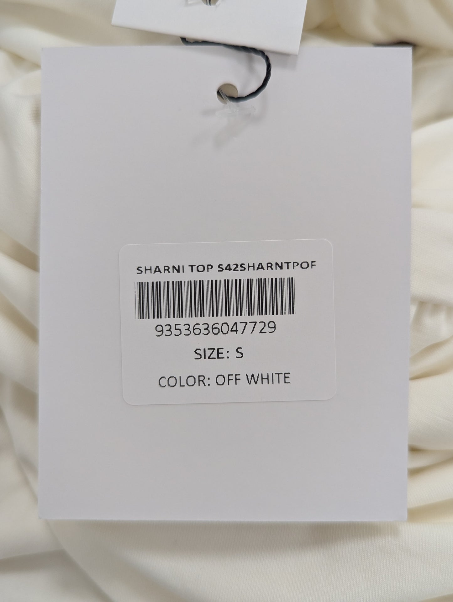 With Jean Off White Sharni Top