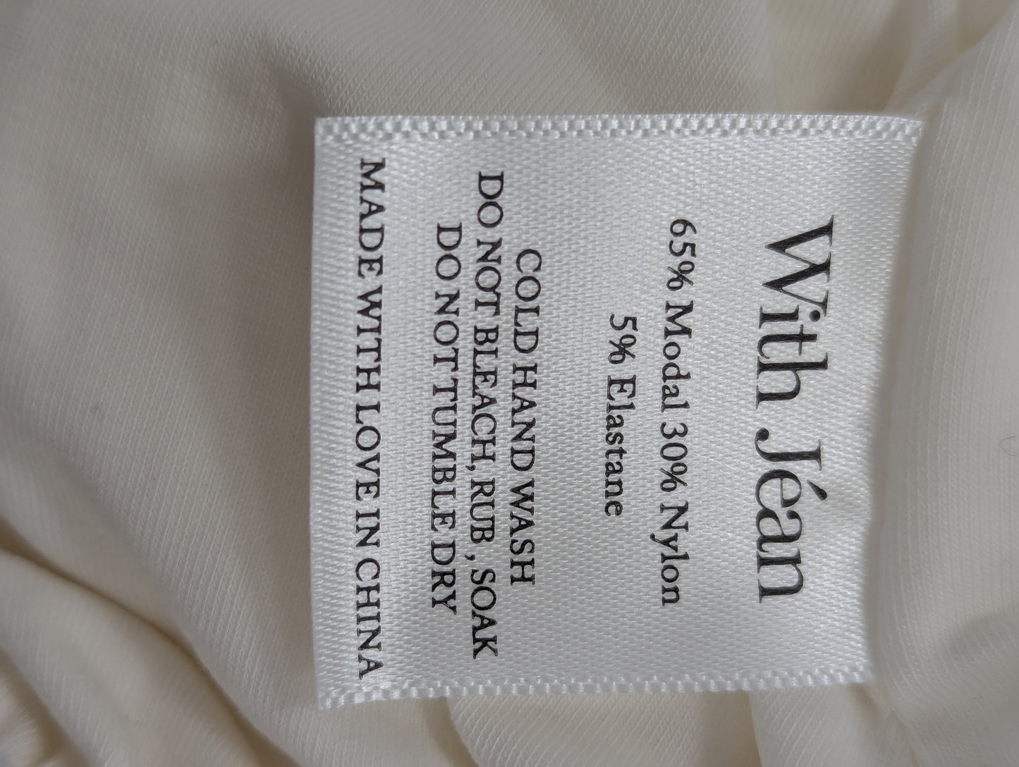 With Jean Off White Sharni Top