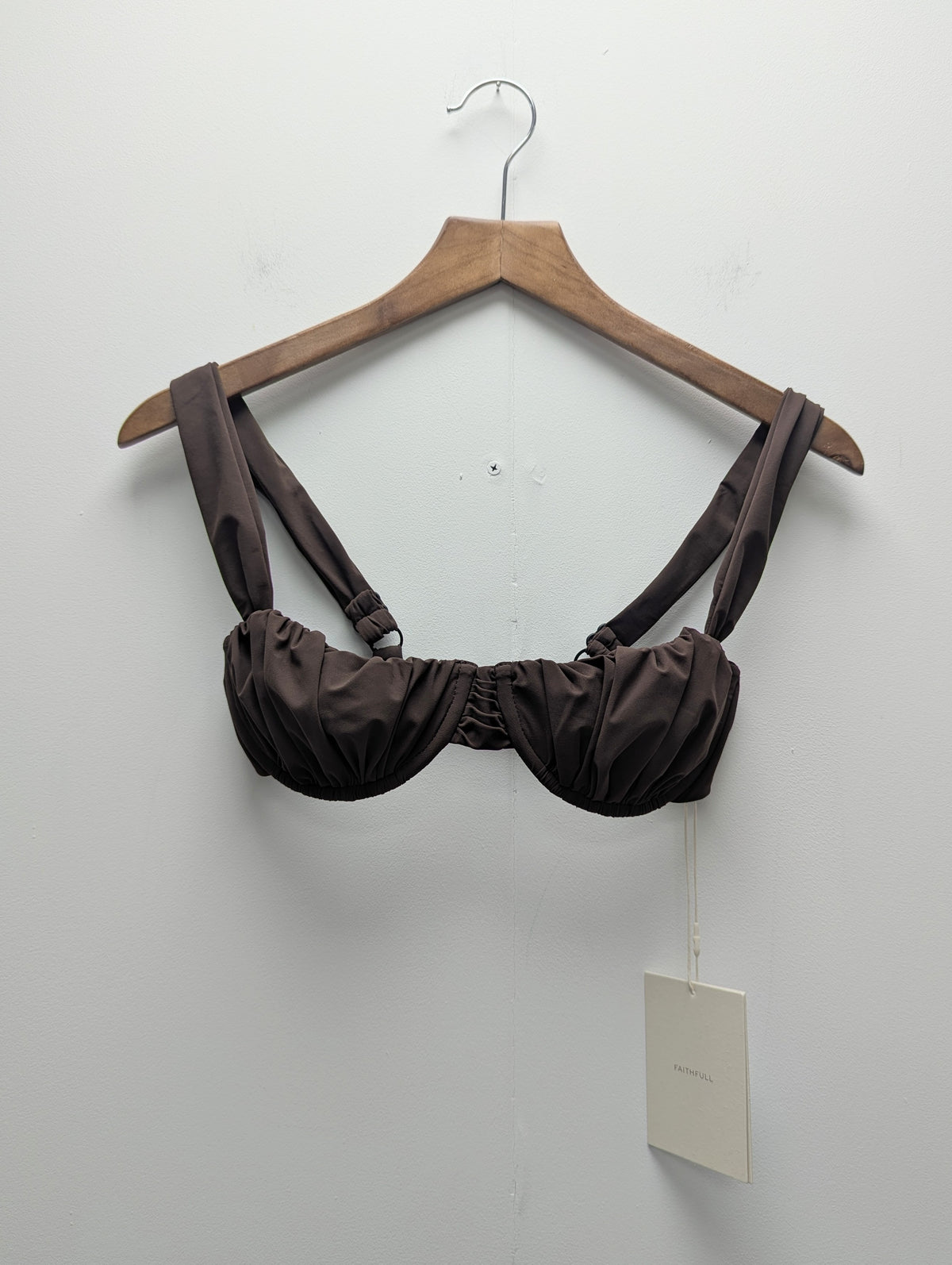 Faithfull The Brand Coffee Bikini Top