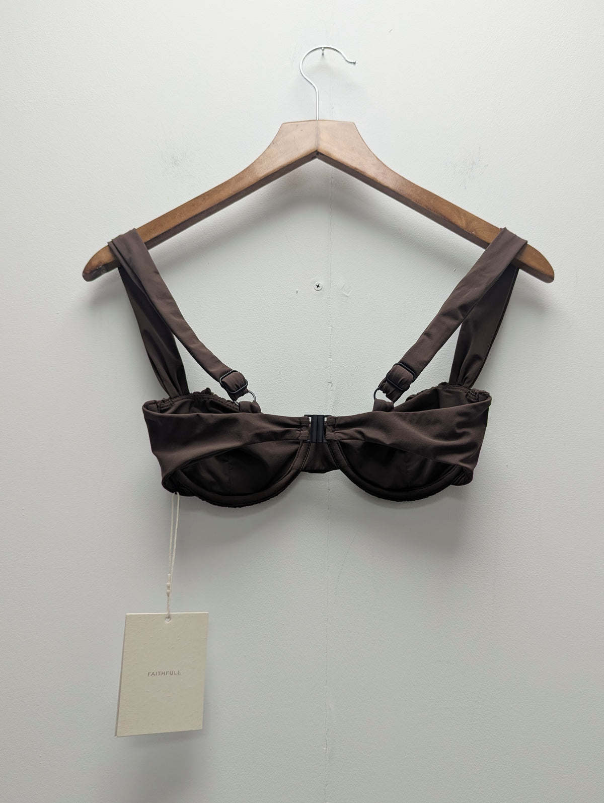 Faithfull The Brand Coffee Bikini Top
